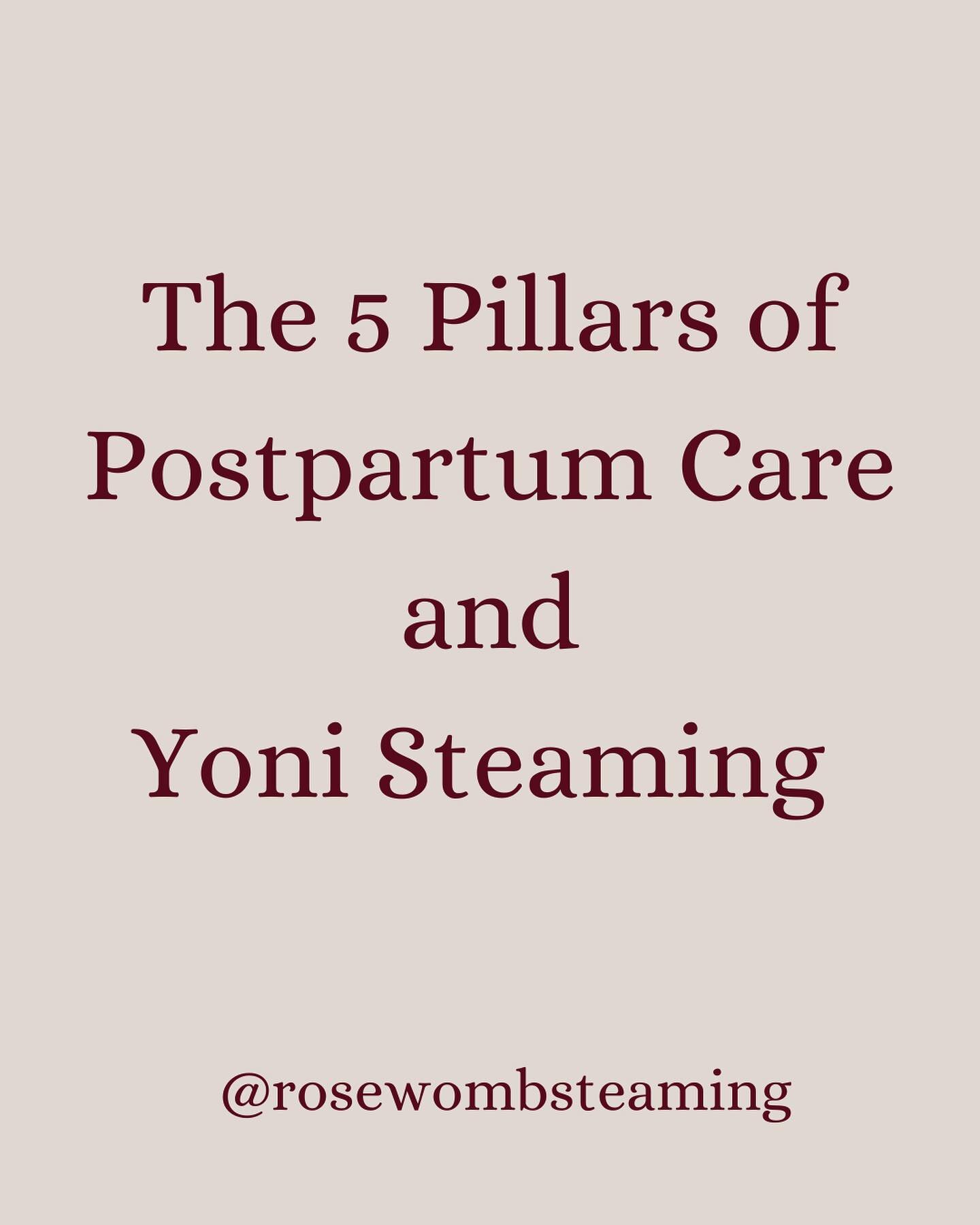 The 5 pillars of postpartum care and vaginal steaming 

If you know about the 5 foundational pillars of postpartum care (pioneered by Rachelle Garcia Seliga of Innate Traditions)

You will know that each pillar has a root in a mothers physiological n