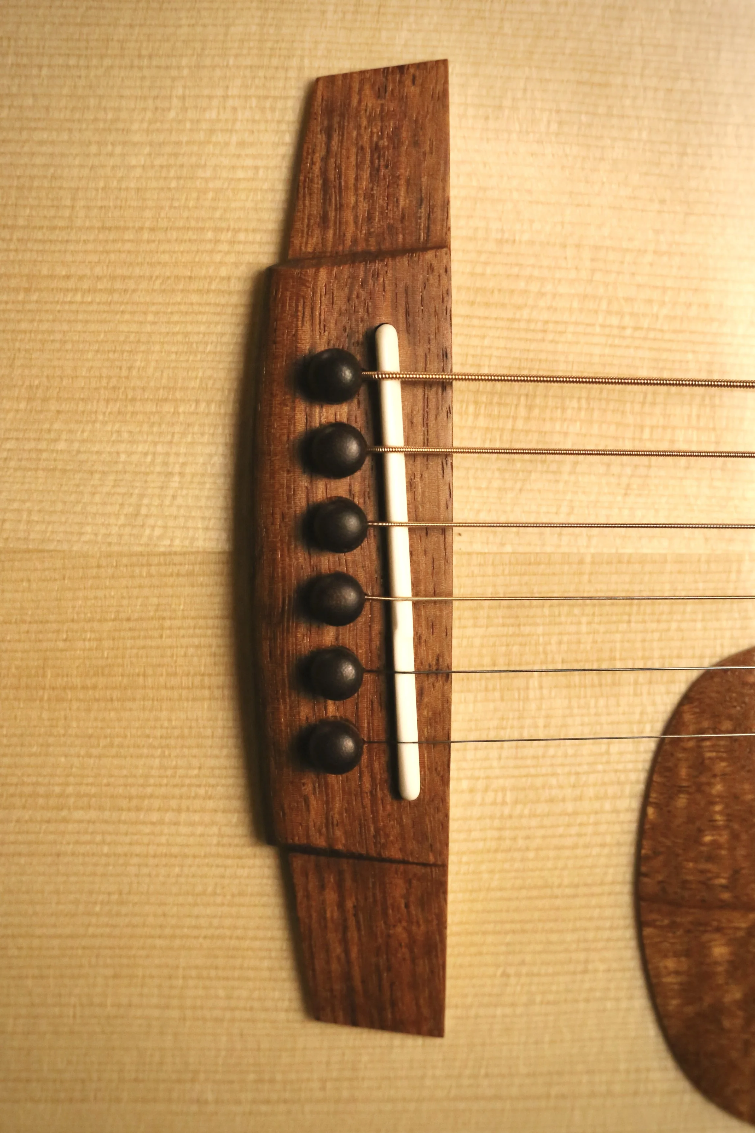 Granadillo acoustic guitar bridge