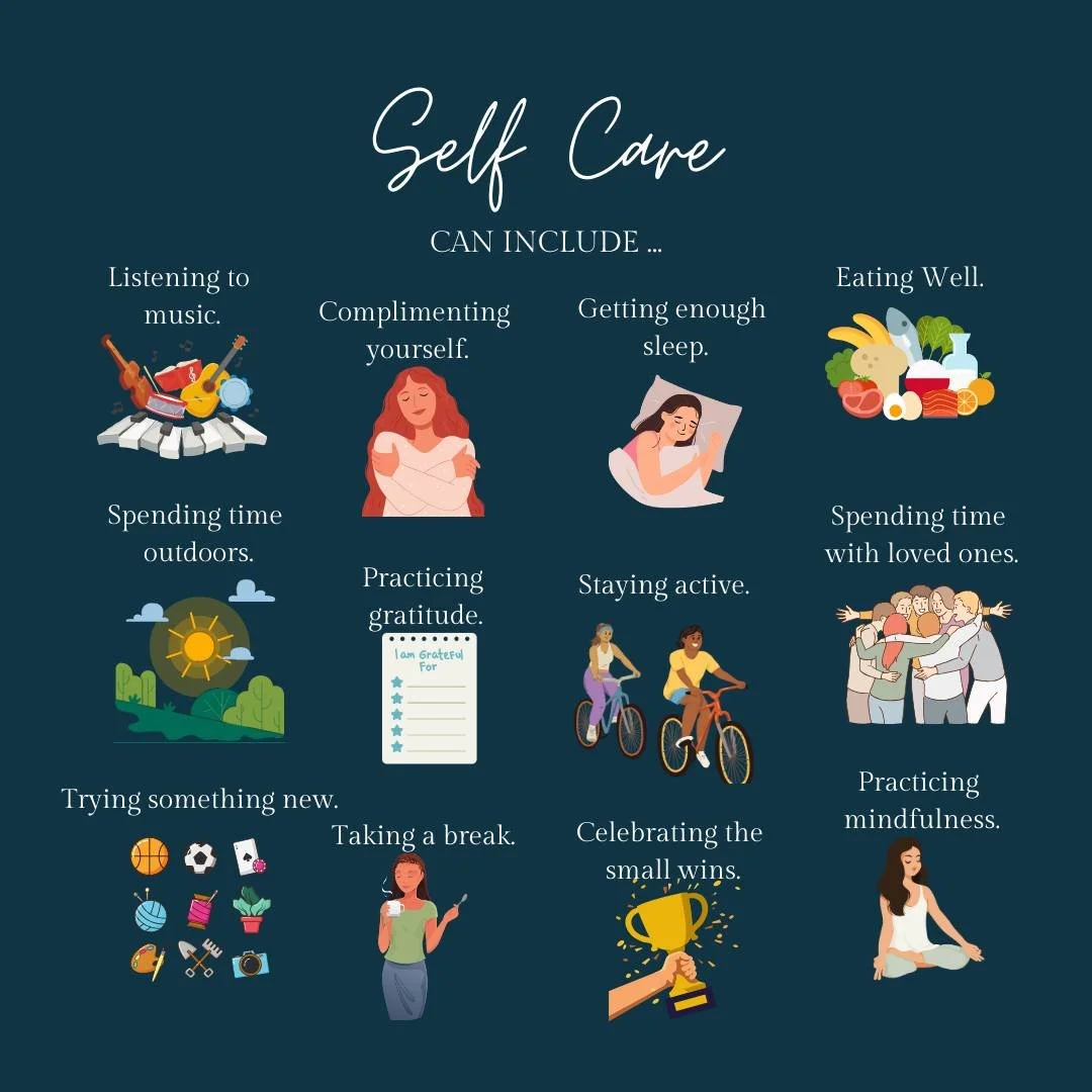 Self care looks different for everyone but these are just some small ways to incorporate in more into your everyday. 

If you or your child need some additional support contact us today!
