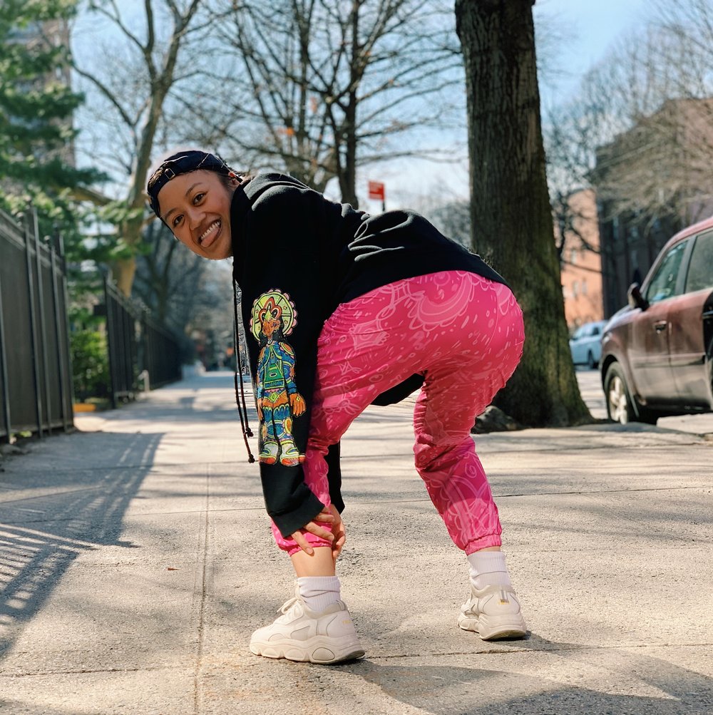 Pink Healing Hands Track Pants — MARICAMA