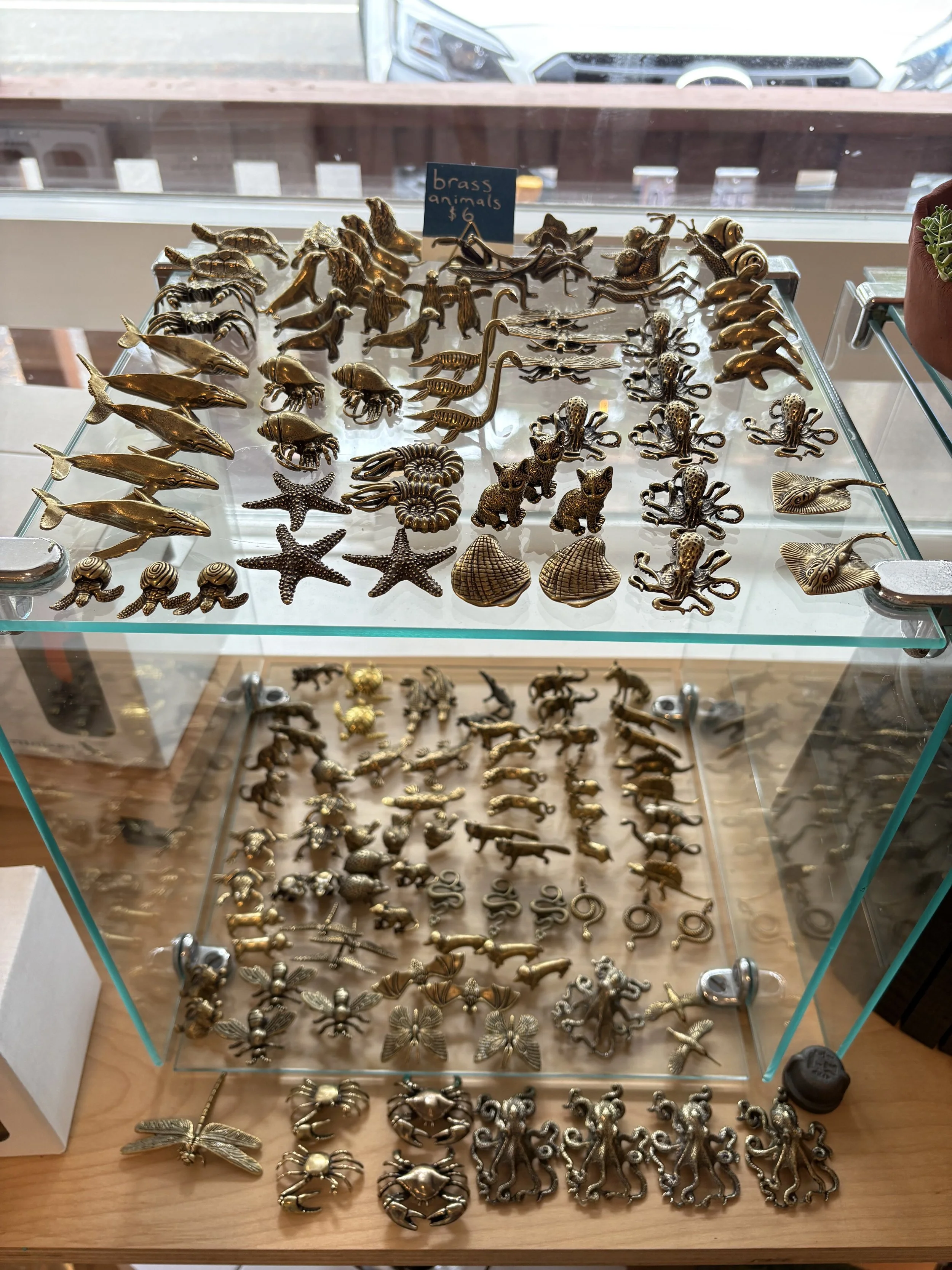 small brass animals