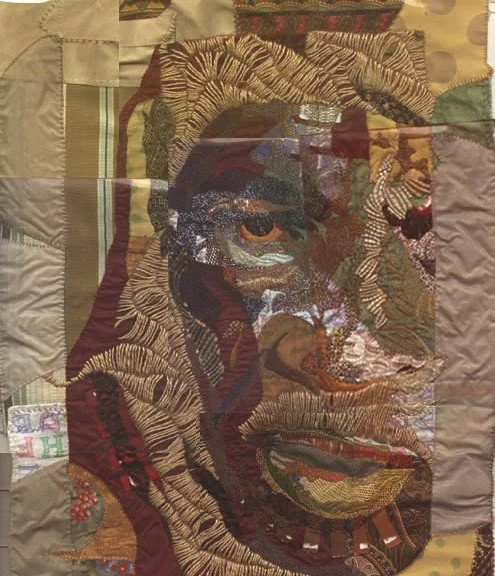 U.K (reproduction) | Giclée Print of Mixed Fibers Embroidery by A. Holly Sphar