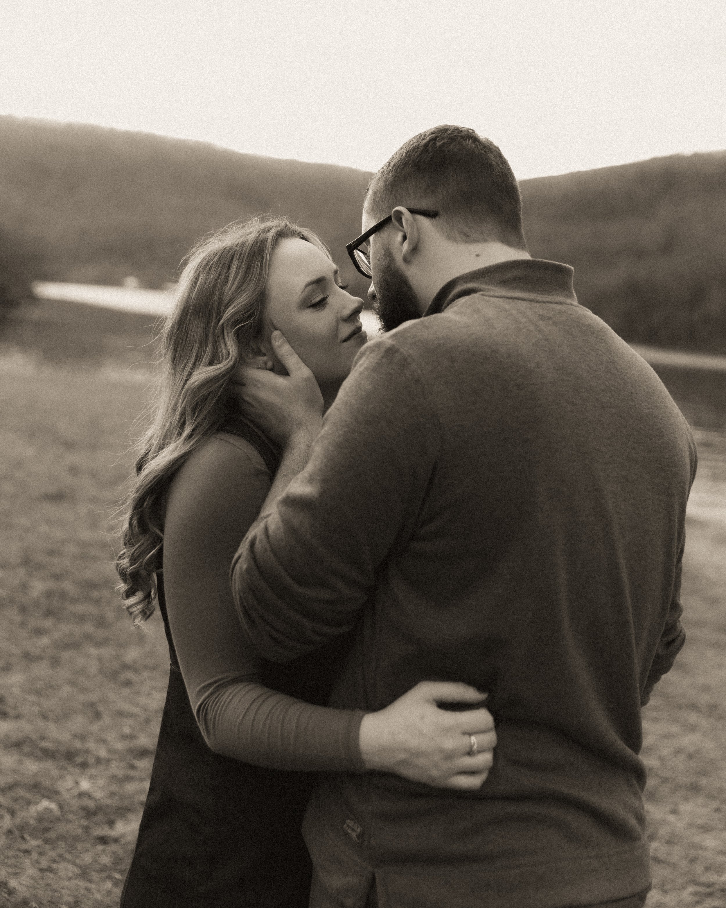 couple about to kiss