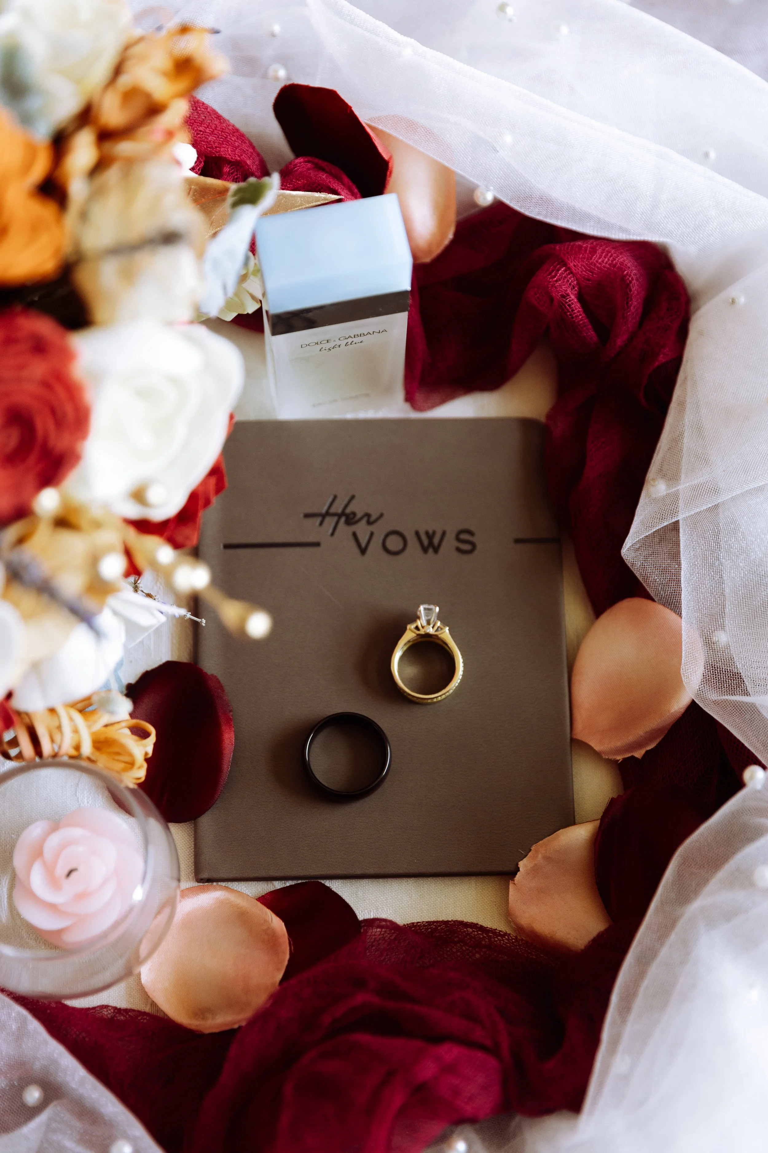 Vow Book and Wedding Rings