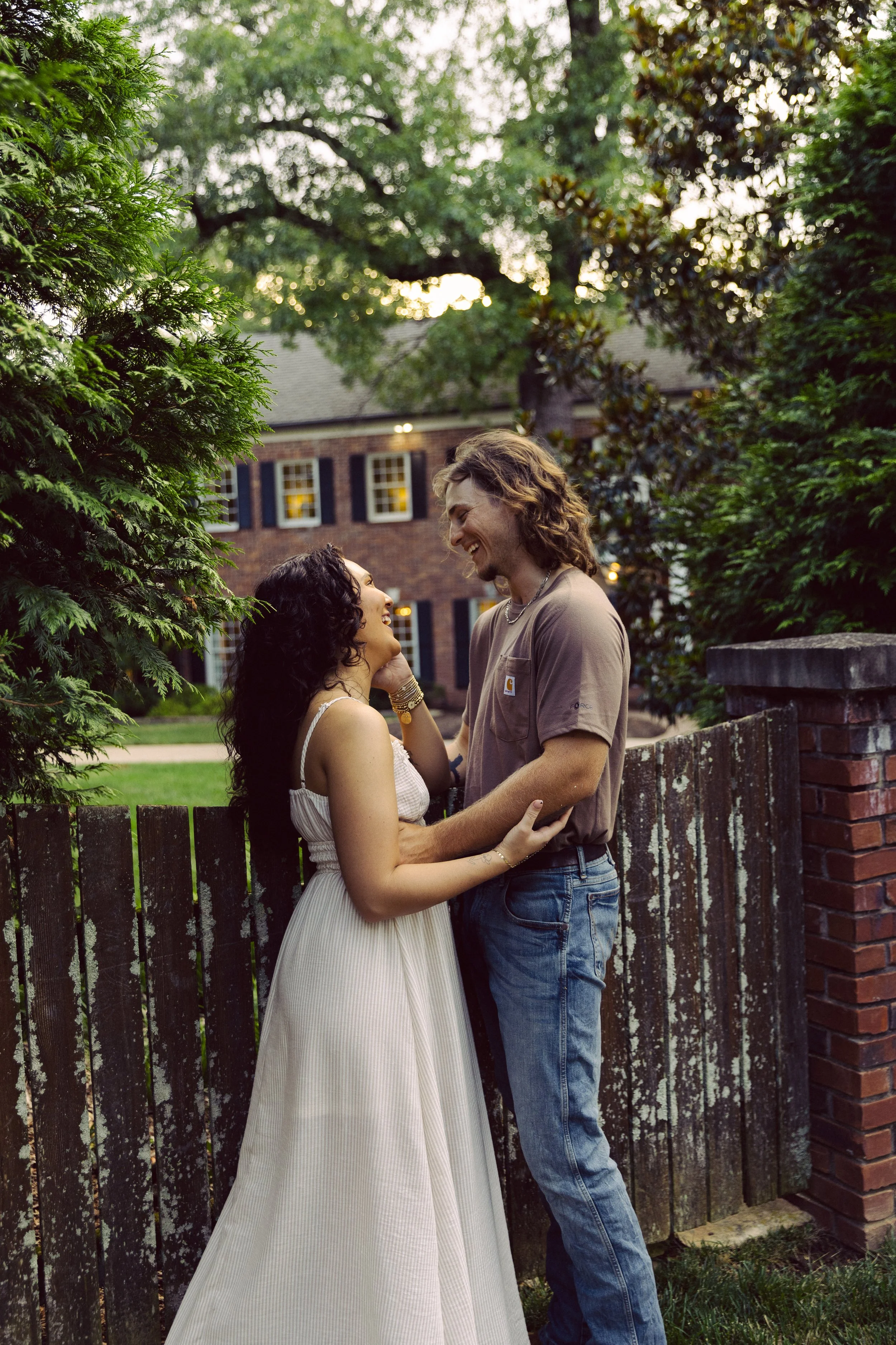 couple smiling at each other