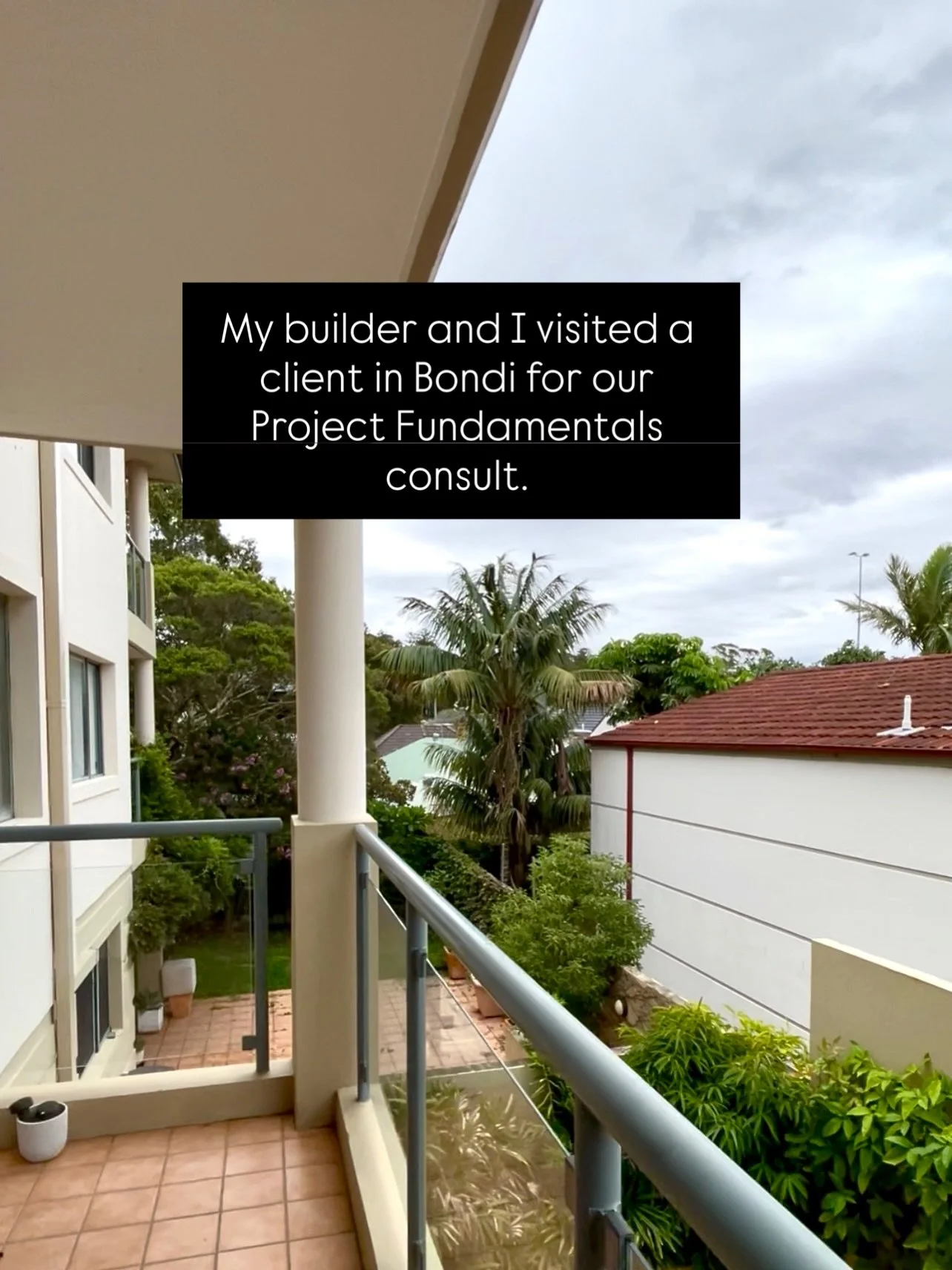 In our recent Apartment Project Fundamentals Service, we showed our Bondi Apartment client what to look out for when closing off their balcony. 

We spoke about apartment (class 2 building) triggers such as waterproofing and structure, 

design consi