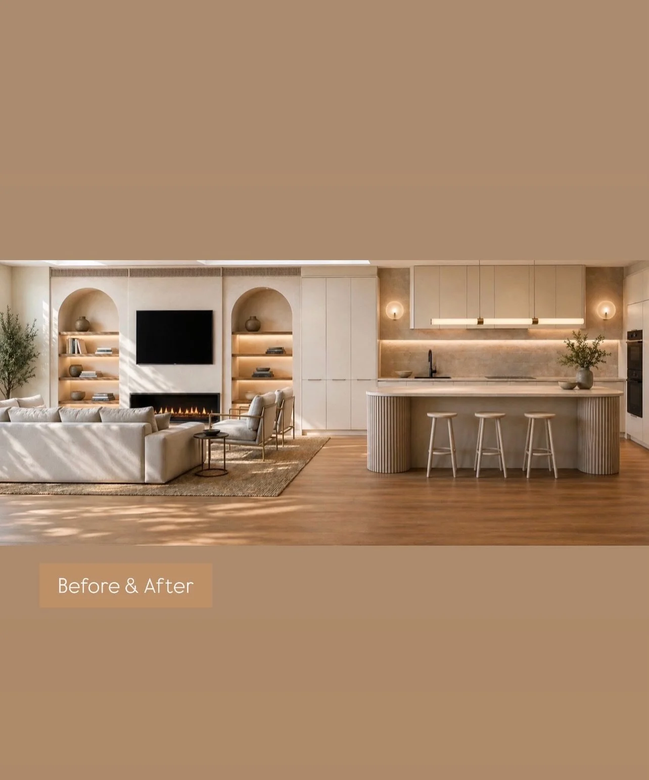 Why we decided to remove the central wall in our Client&rsquo;s Seaforth home

These days I&rsquo;m careful about removing large walls, 

as large open spaces can sometimes create a &lsquo;food court&rsquo; effect in homes. 

In this home in particul