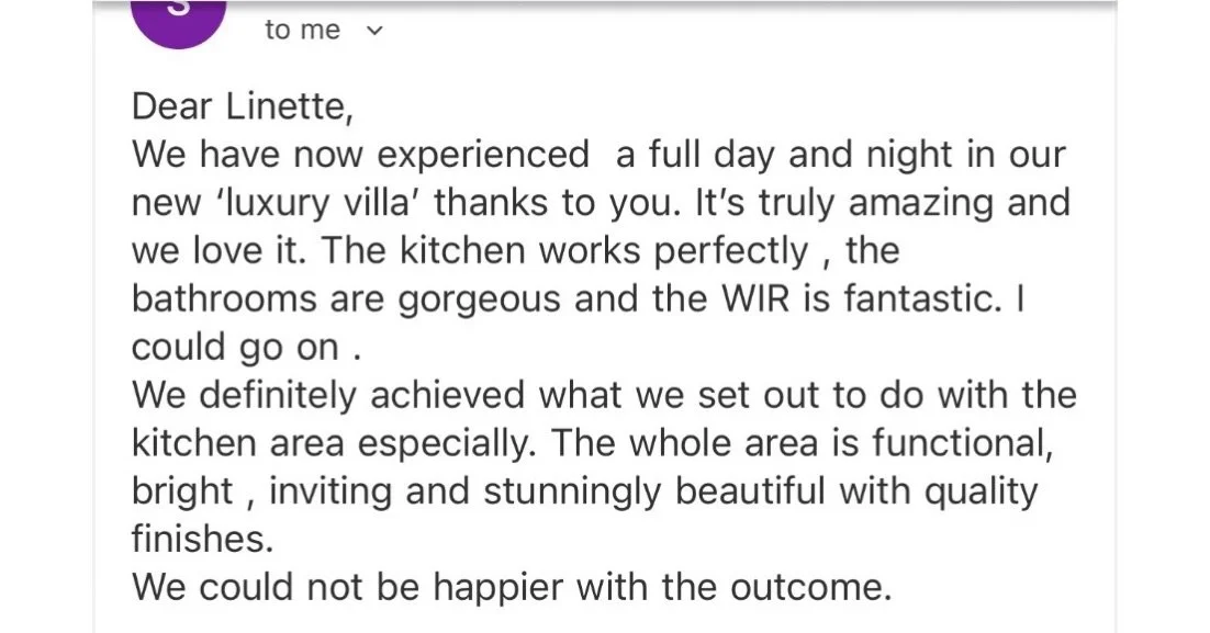 A snippet from our happy clients! 😍 

#class2renovations #townhouse renovation #apartmentrenovations #apartmentspecialist