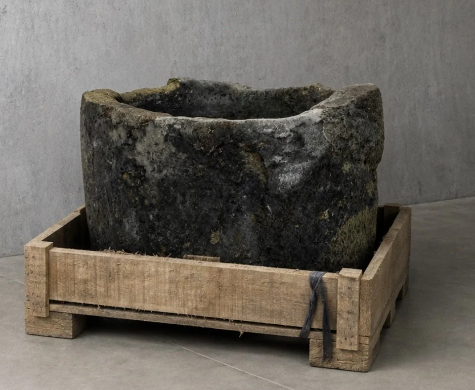 Vintage Limestone Trough 550mm W x 400mm H