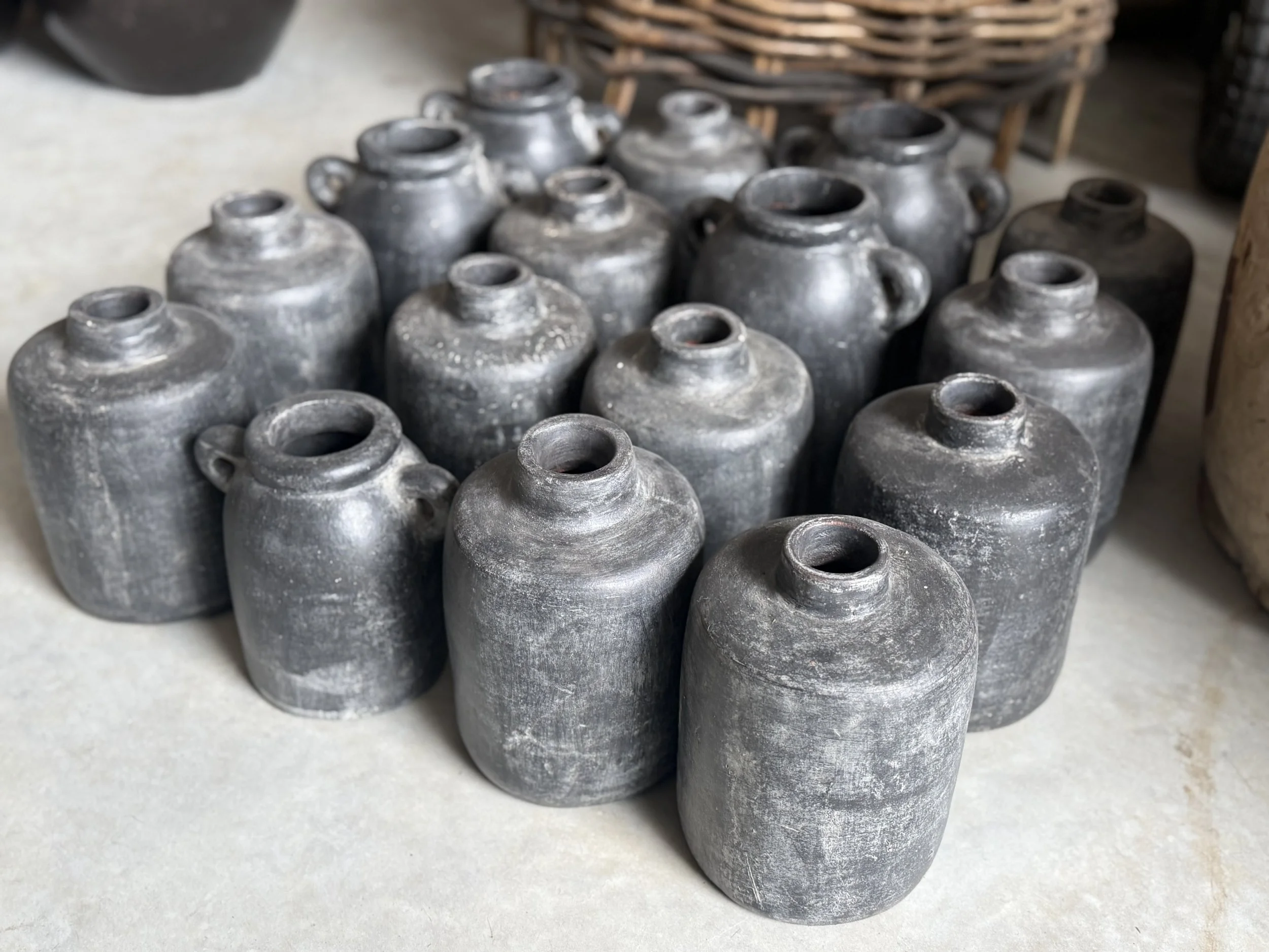 Small Terracotta Painted Vases BULK buy sale