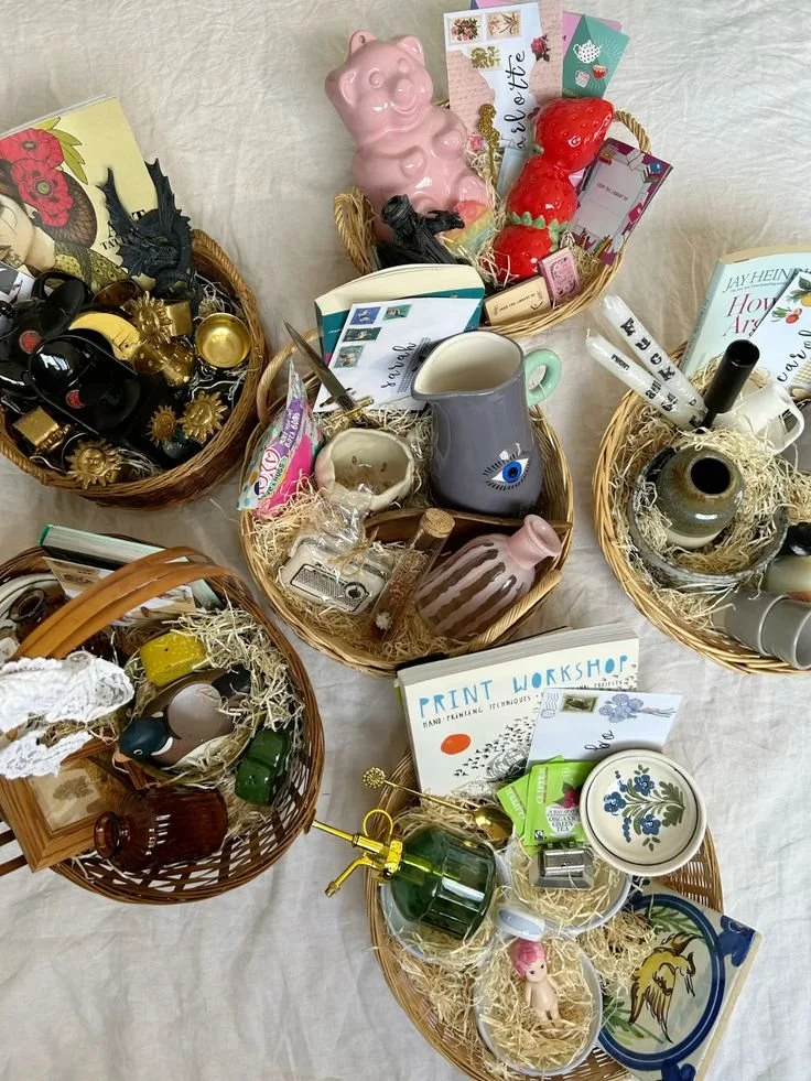 thrifted bridesmaid gift baskets