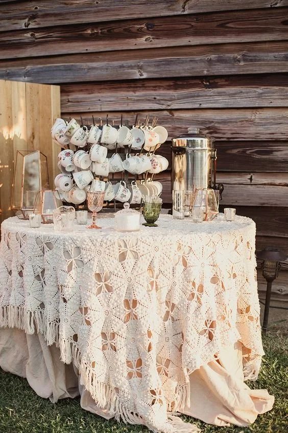 thrifted bachelorette set up