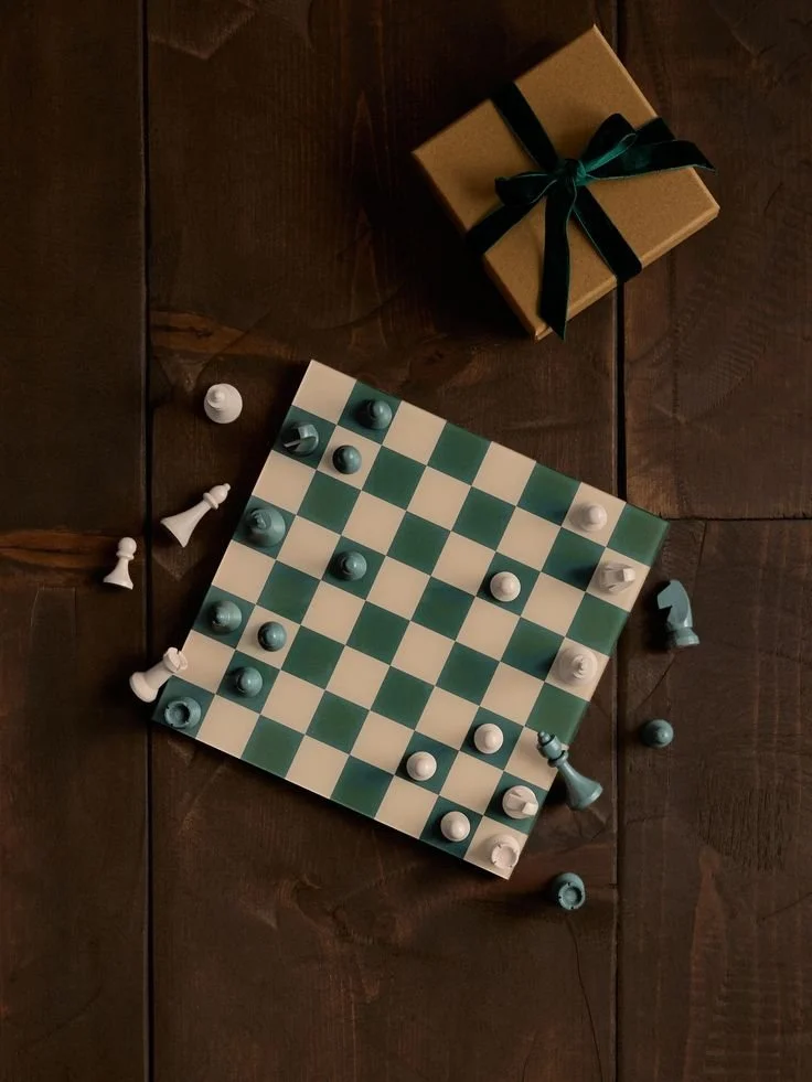 vintage chess board for christmas gift