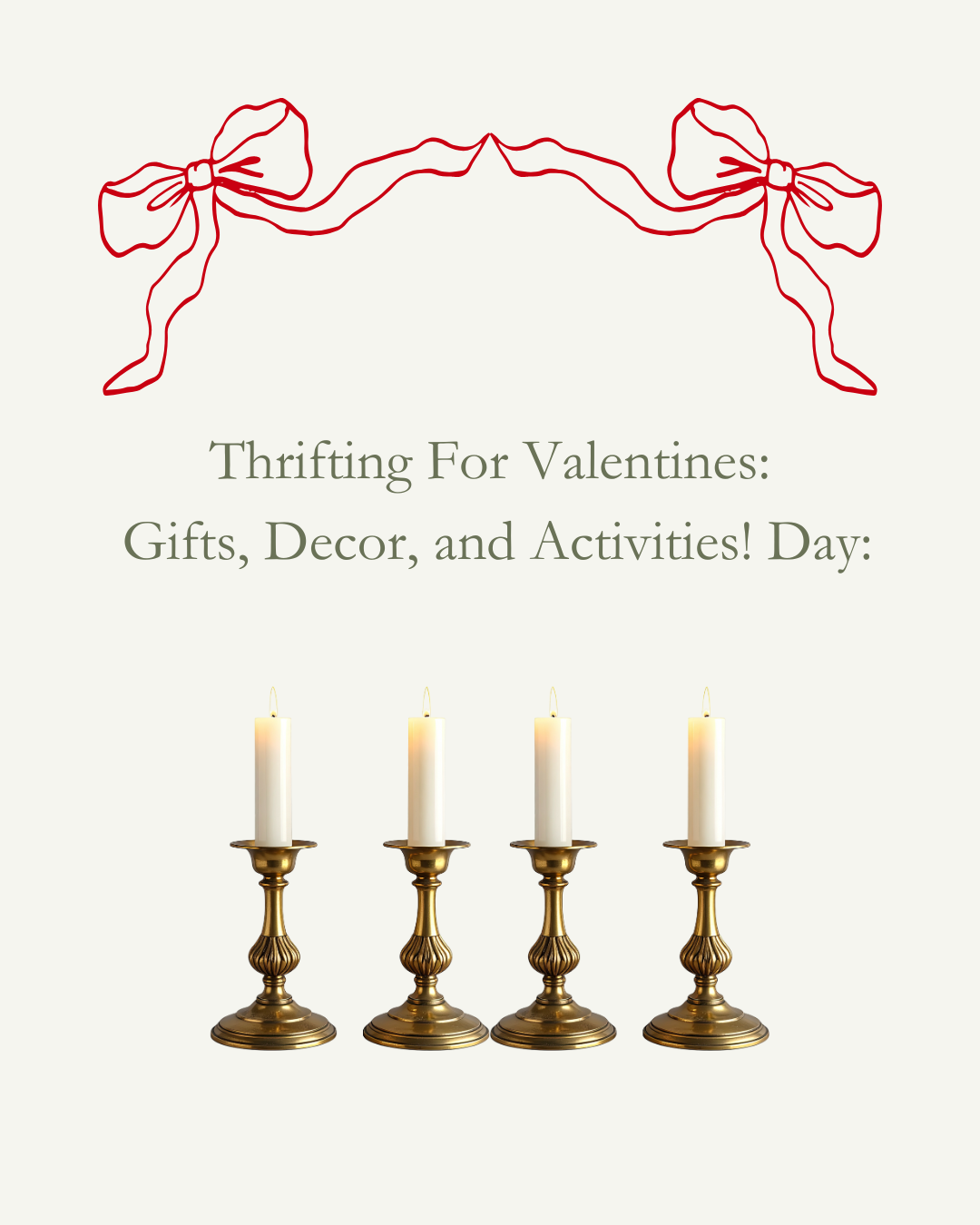 Thrifting for Valentine's Day