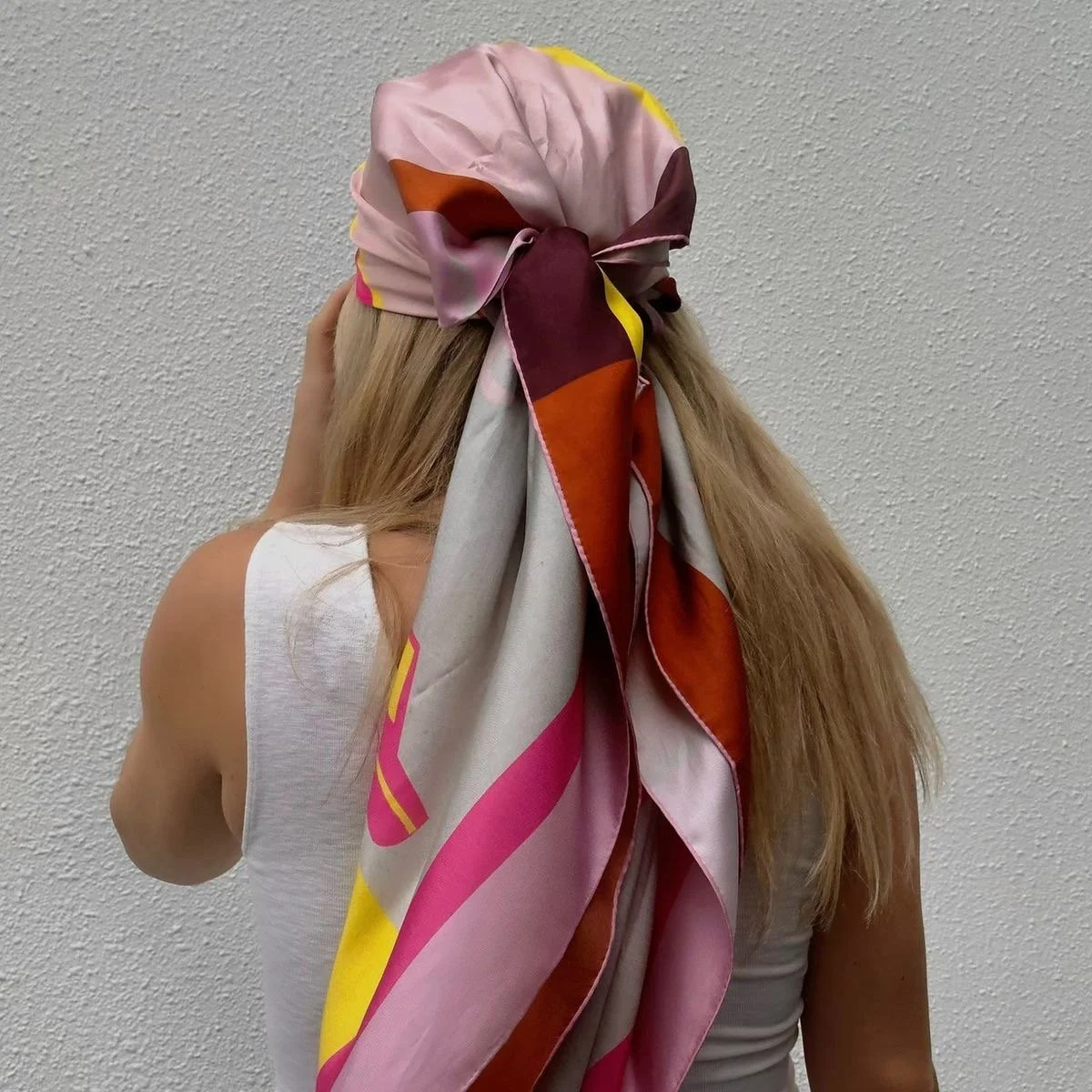 luxury silk scarf for hair