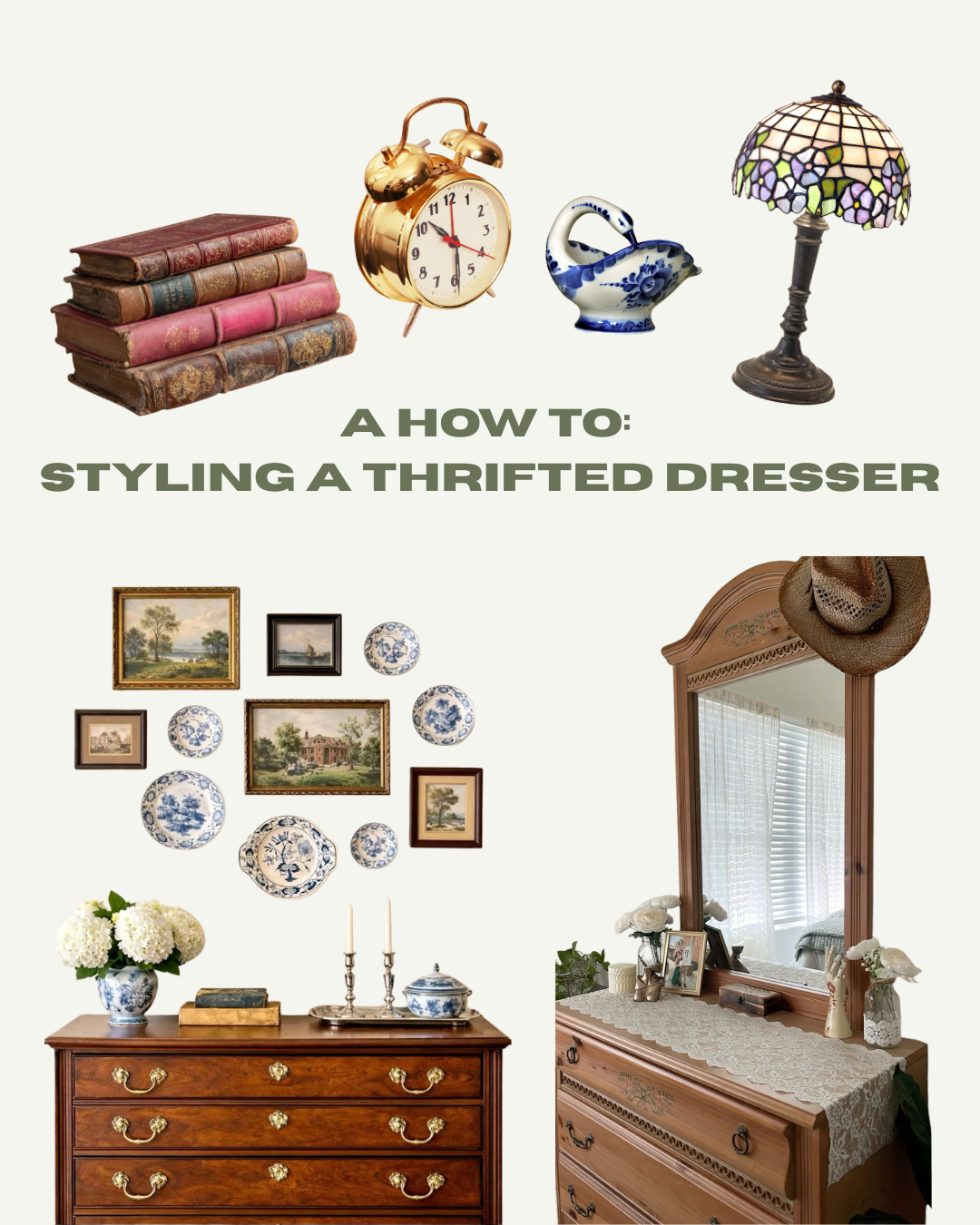 How to Style a Thrifted Dresser