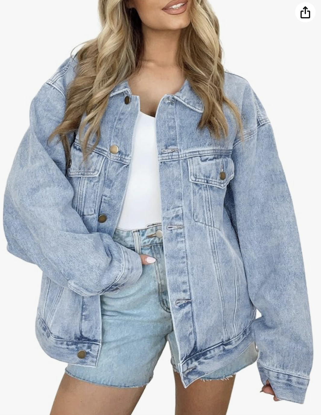 cute denim jacket for women from amazon