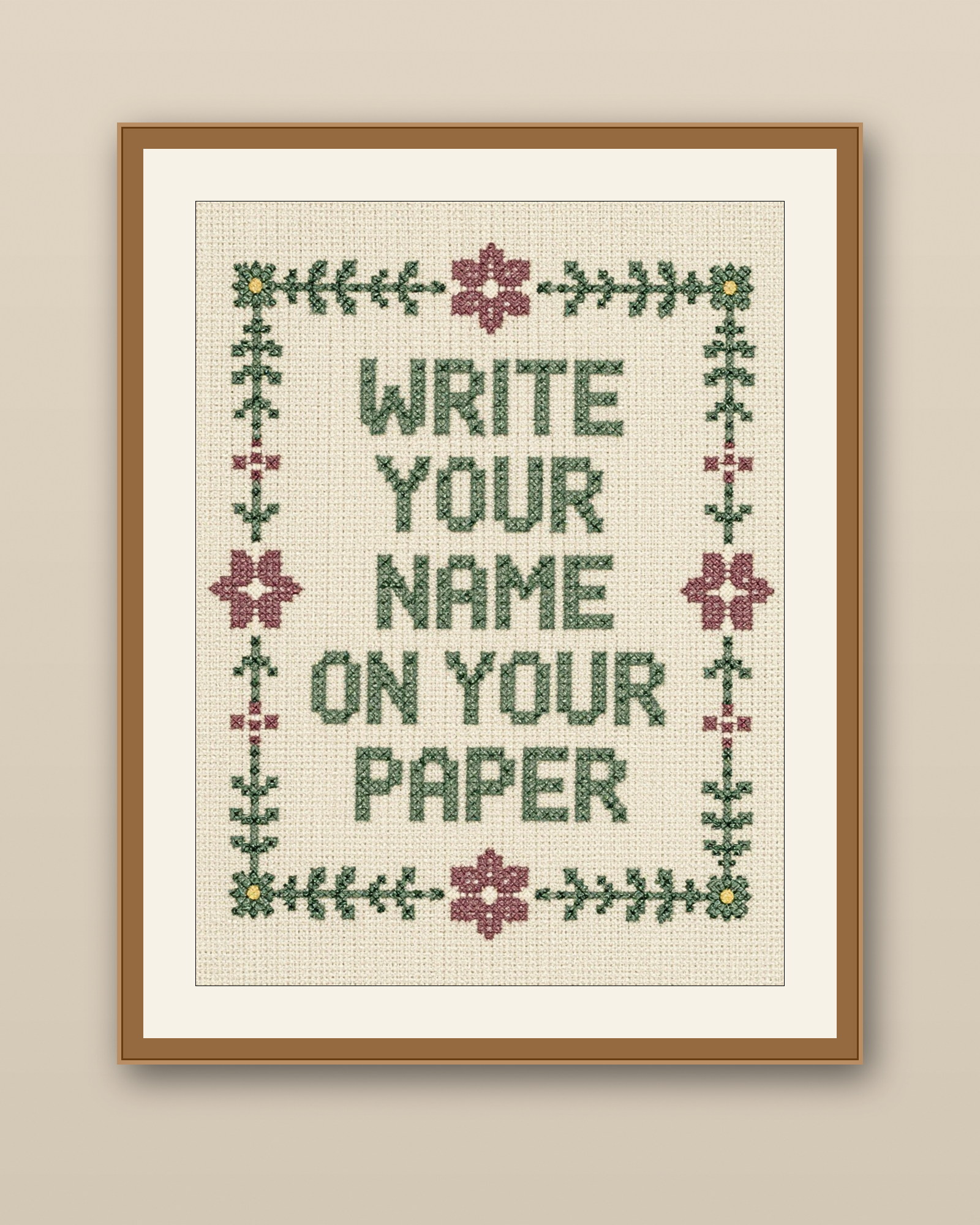Write Your Name On Your Paper Printable Artwork