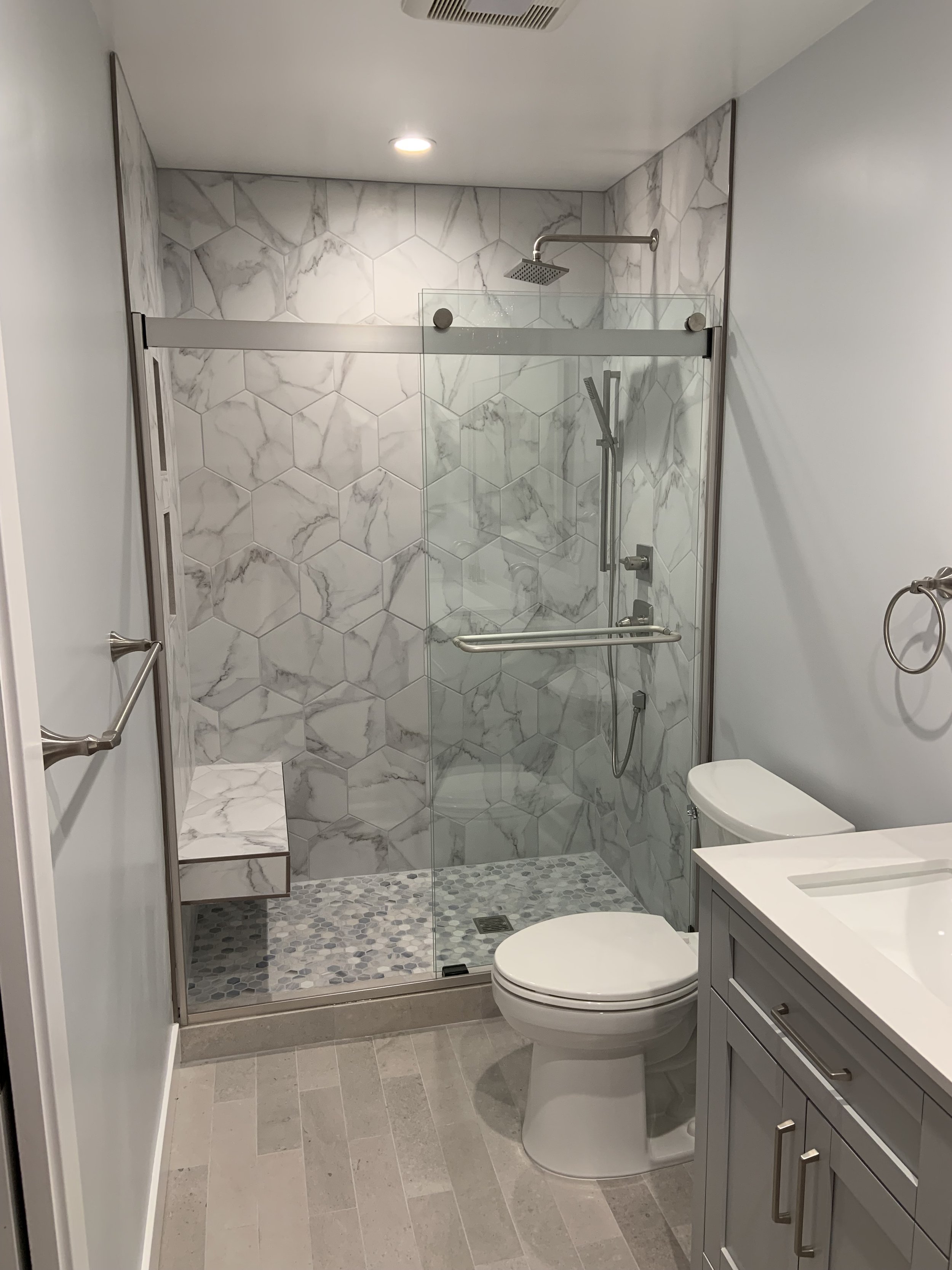 A Coastal 3 Bath Remodel
