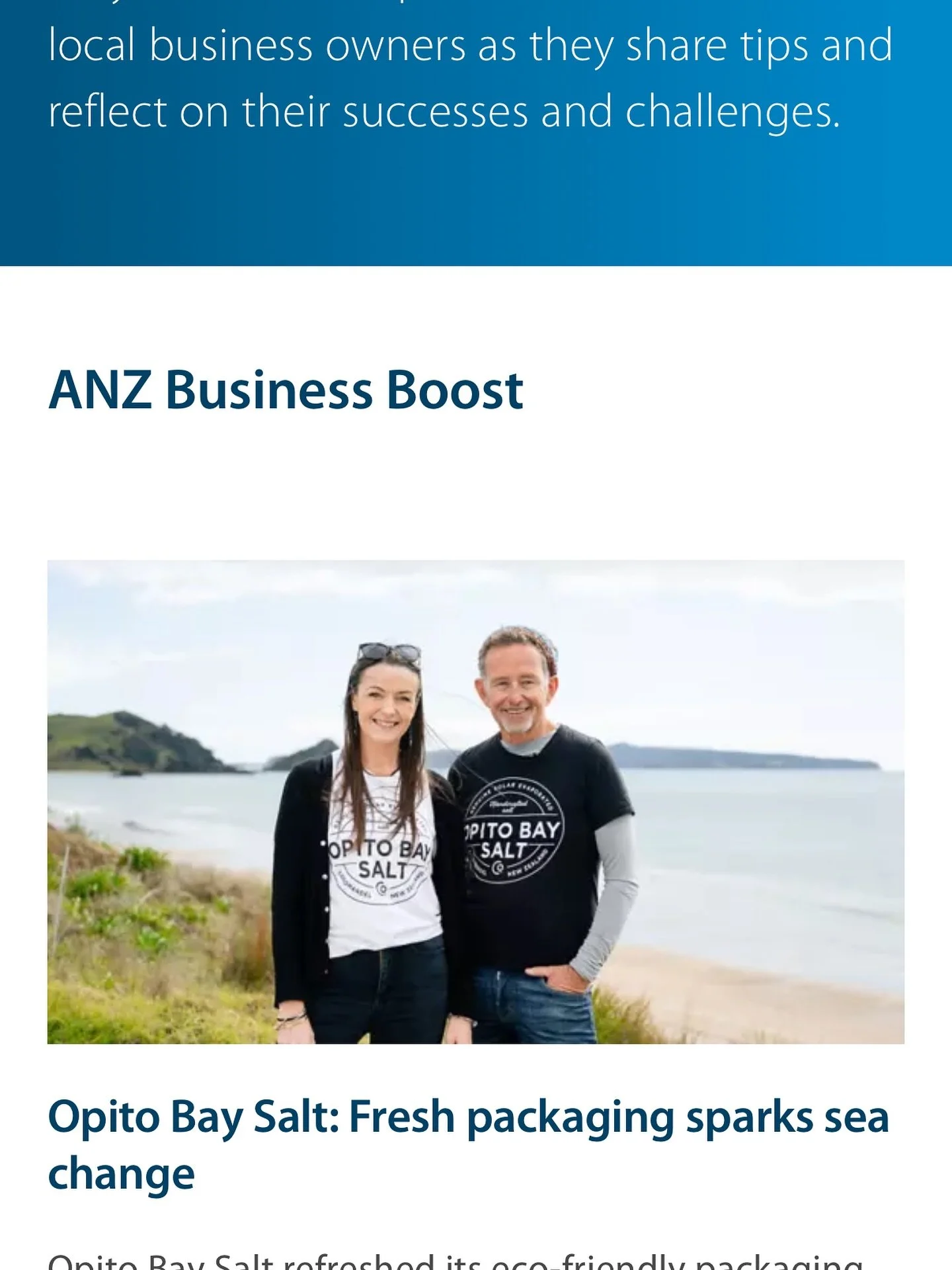 We were pretty stoked to find out that we had won a ANZ Business Award. @anzaotearoa It&rsquo;s allowed us to rethink our packing and get it pumped ready to embark on a search for the right market internationally for NZs premium 100% natural sea salt