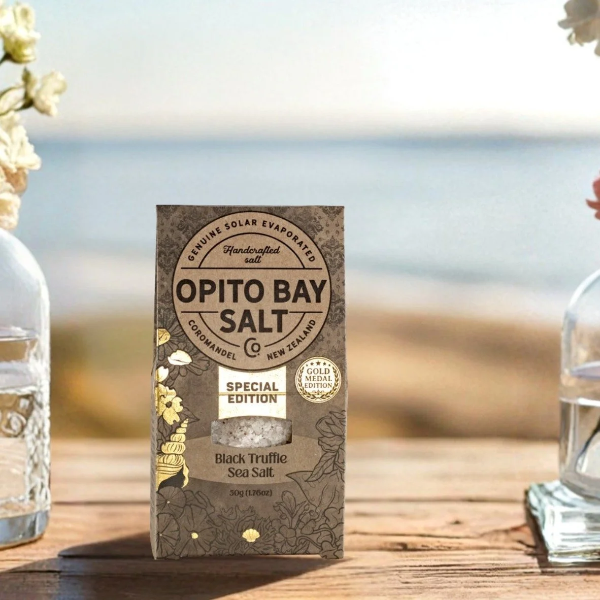 One of our most popular products of 25/26 is our NZ Black Truffle sea salt. Real NZ black P&eacute;rigord truffle is paired with a finer crystalled and more refined Opito Bay natural sea salt to bring a deep truffly flavour to the palate without bein