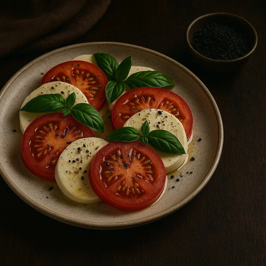 Keep it simple! Delicious late harvest of summer heirloom tomatoes from my brothers greenhouse...Clevedon buffalo mozzarella and just a pinch of Black Garlic sea salt from Opito Bay.
.
.
.
 #blackgarlic #mineralrichseasalt #saltfarmers #naturalseasal