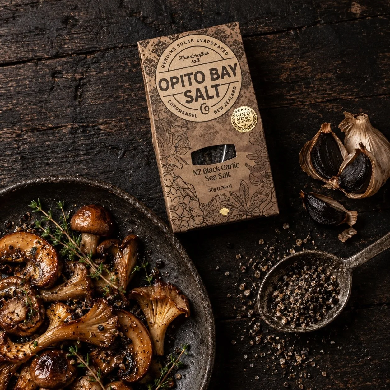 What&rsquo;s for dinner tonight? Everything and anything will taste better with black garlic sea salt.
 
.
.
.
#awardwinning #blackgarlic #blackgarlicmagic
