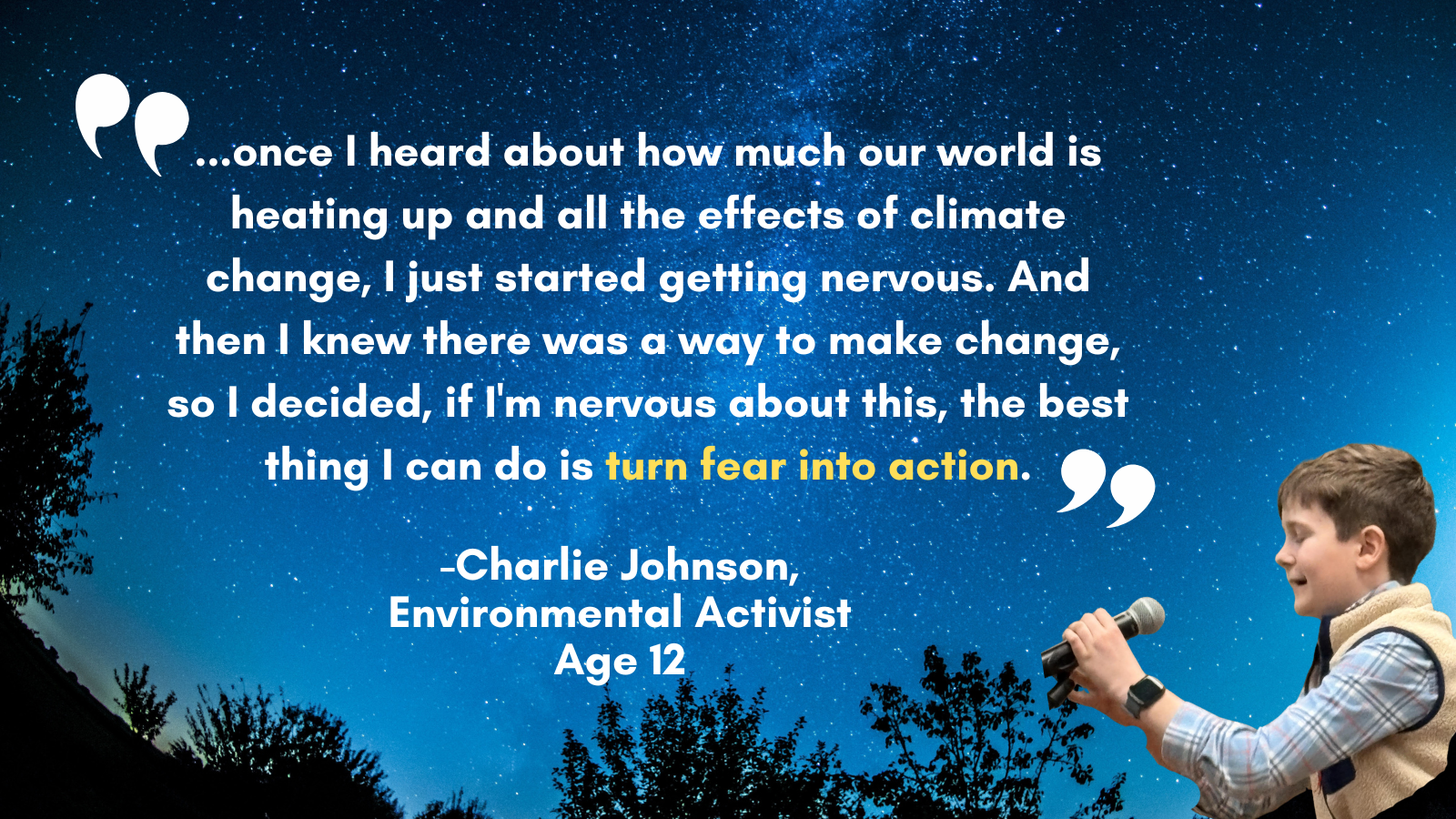 Get Schooled by 12 year old environmental activist, Charlie Johnson!