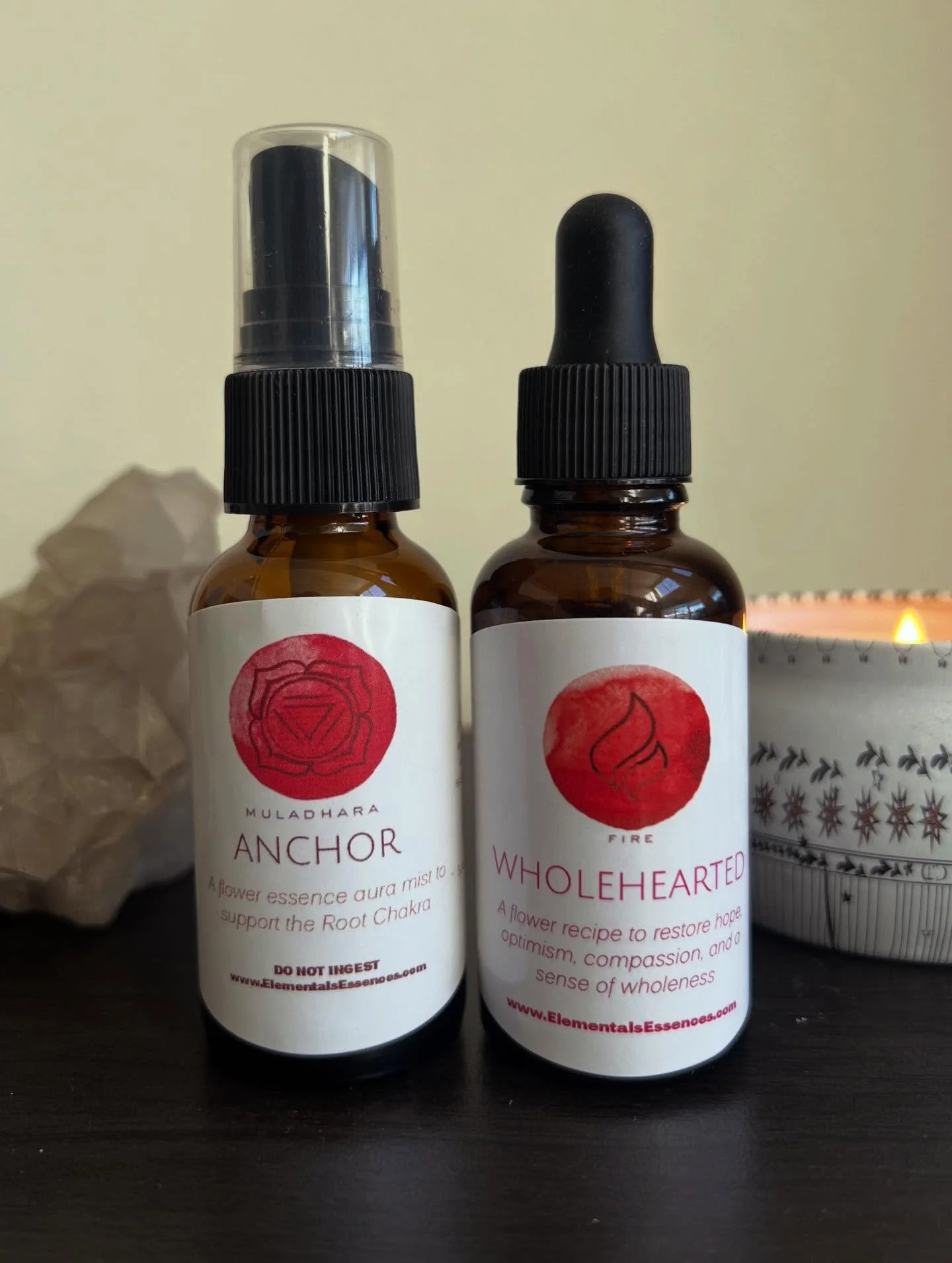 New Flower Medicine pairings for all the ways we love, feel, and heal:

💔Riotous + Rooted 
Wholehearted Flower essence paired with the Anchor Meditation mist, to stabilize the heart and root chakras during times of heartache, discouragement, and dis