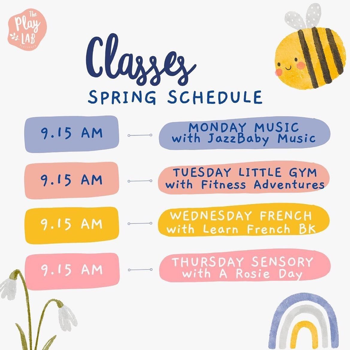 Back for another session at @theplaylabny! Join us Mondays 9:15am. 

Repost from @theplaylabny
&bull;
Our class schedule - Spring class session! Mark your calendar and make sure you have your spots booked in advance. Still a few spots left!
&bull;
Sc