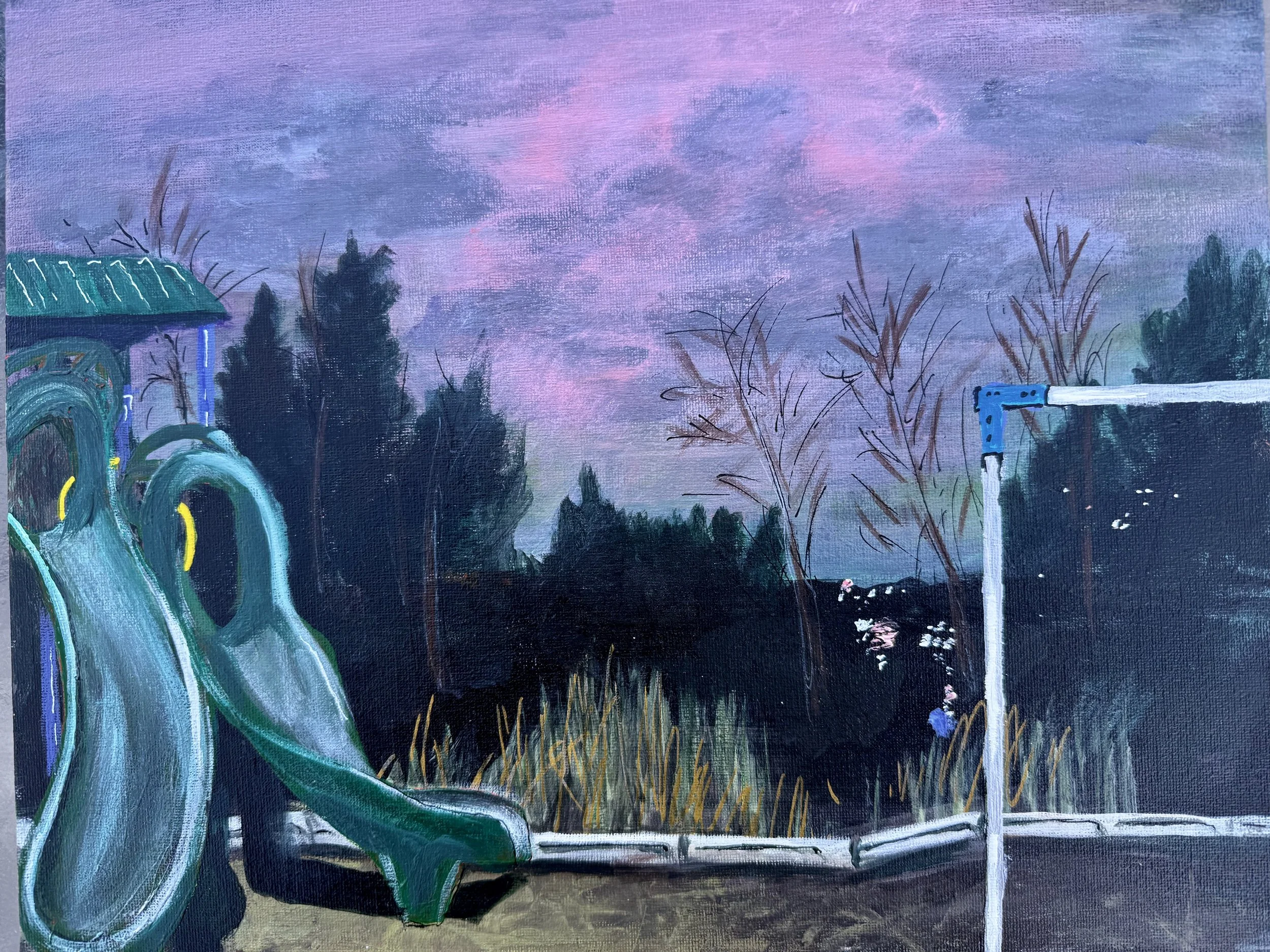 Elizabeth Sloan, "Asbury Park‚ Aurora Borealis"