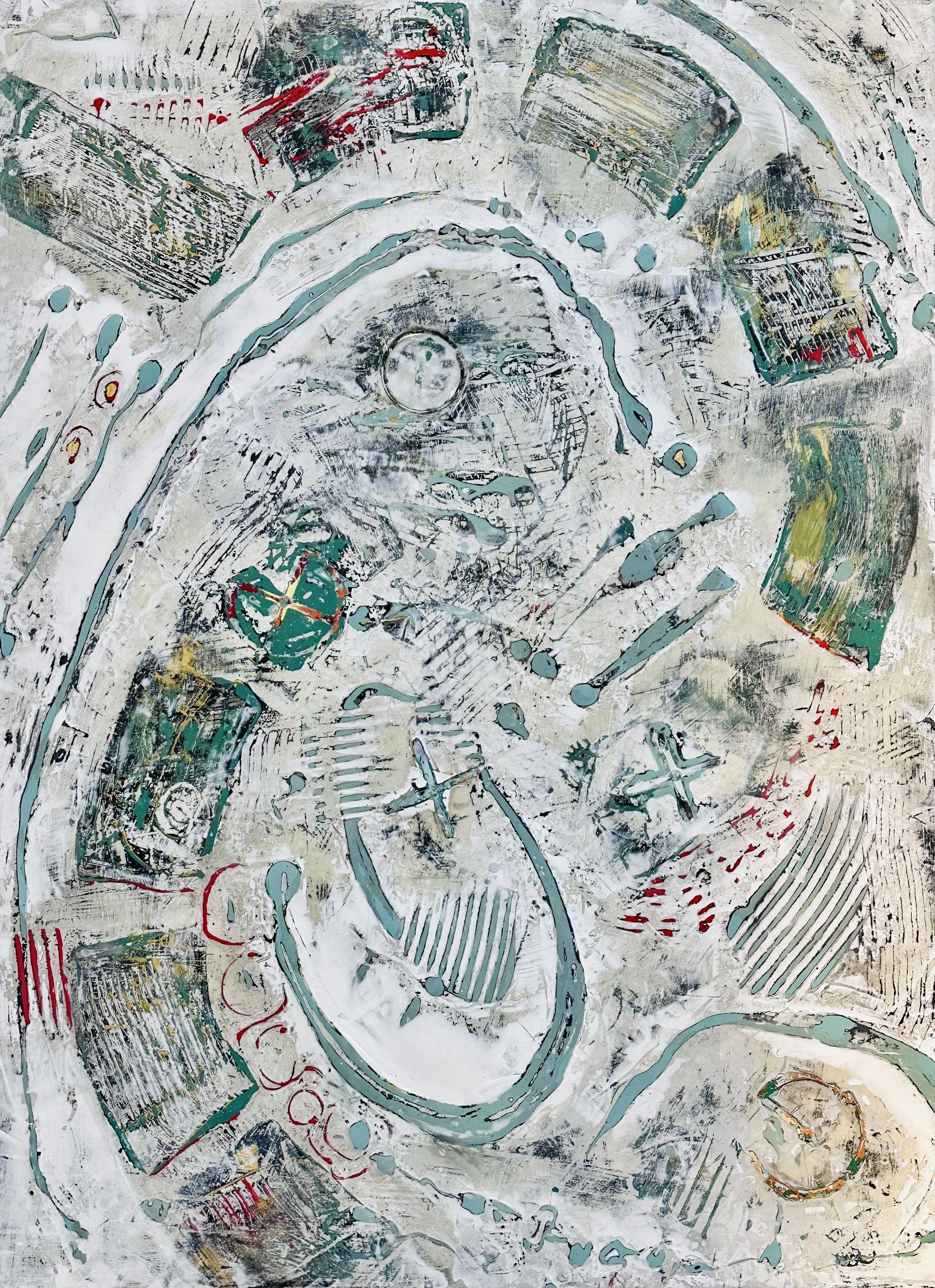 Siegel, "XXO," 36 x 48, 2024