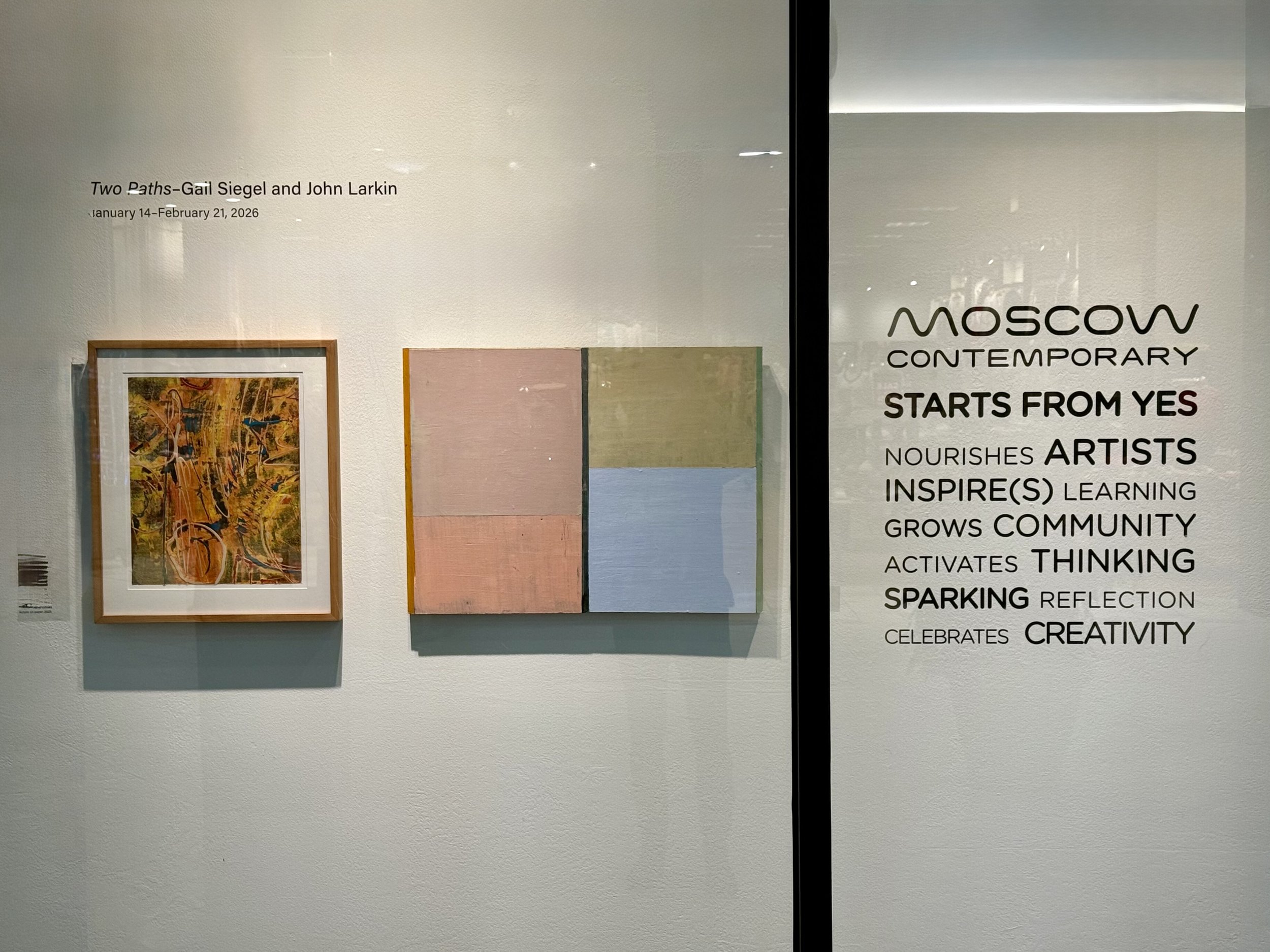 (L) Siegle, (R) Larkin, Instalation View