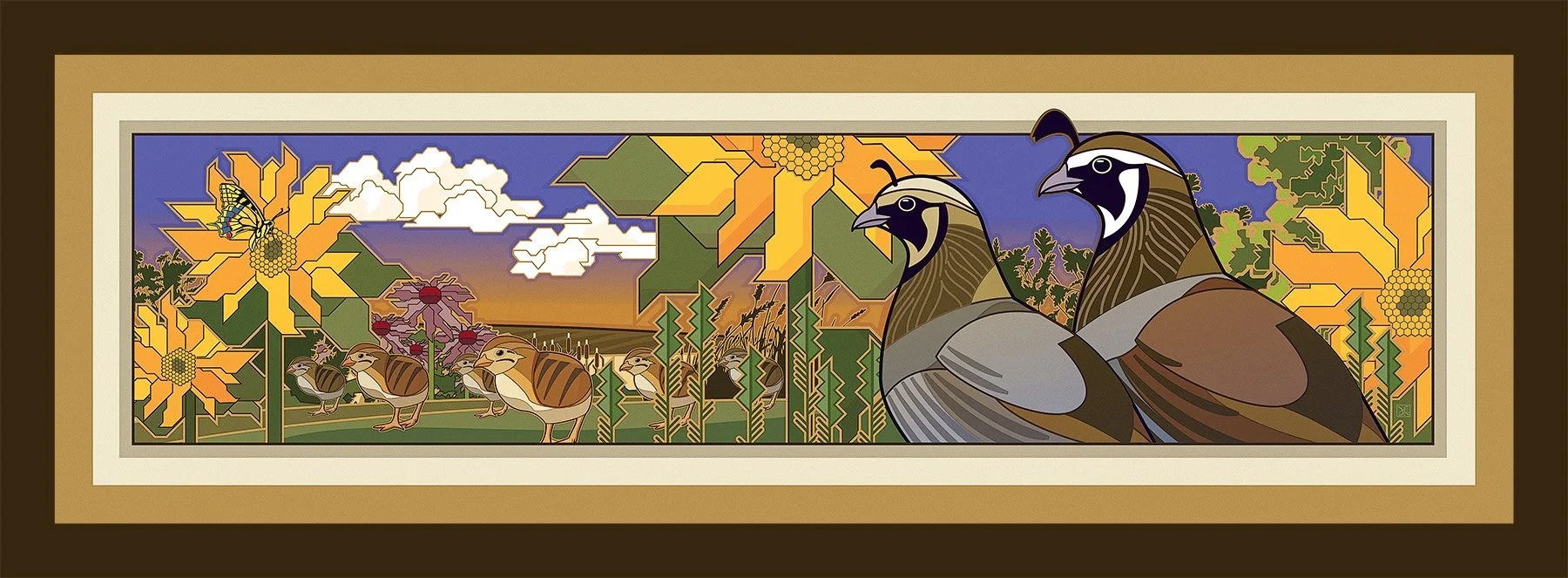 David Hoyt, "Quail Family"