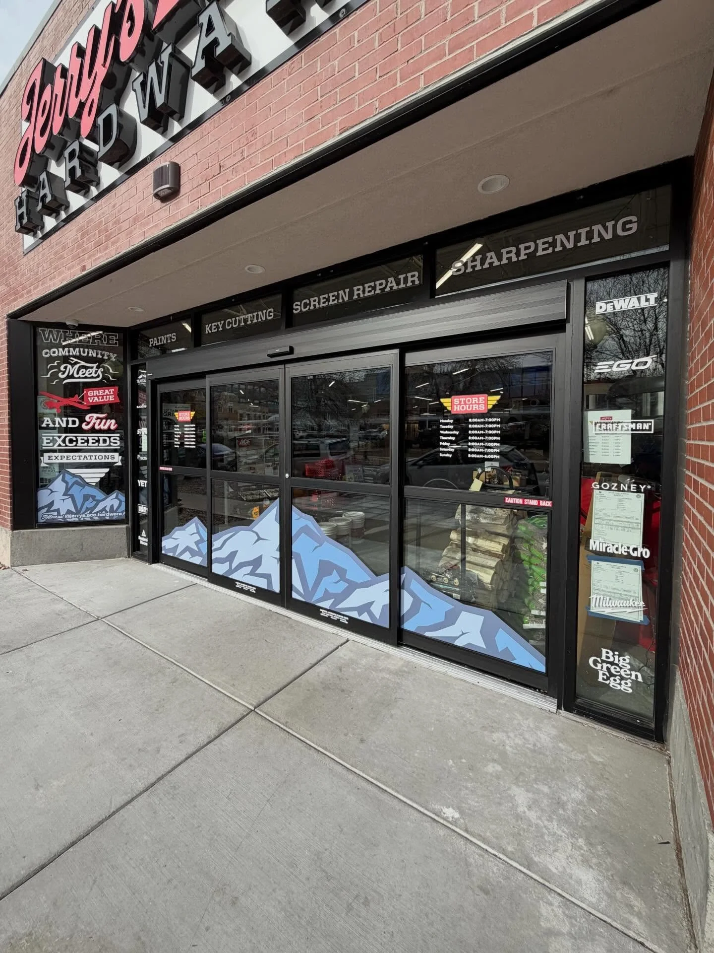 New @acehardware, new store front vinyl! @jerrys.ace.hardware