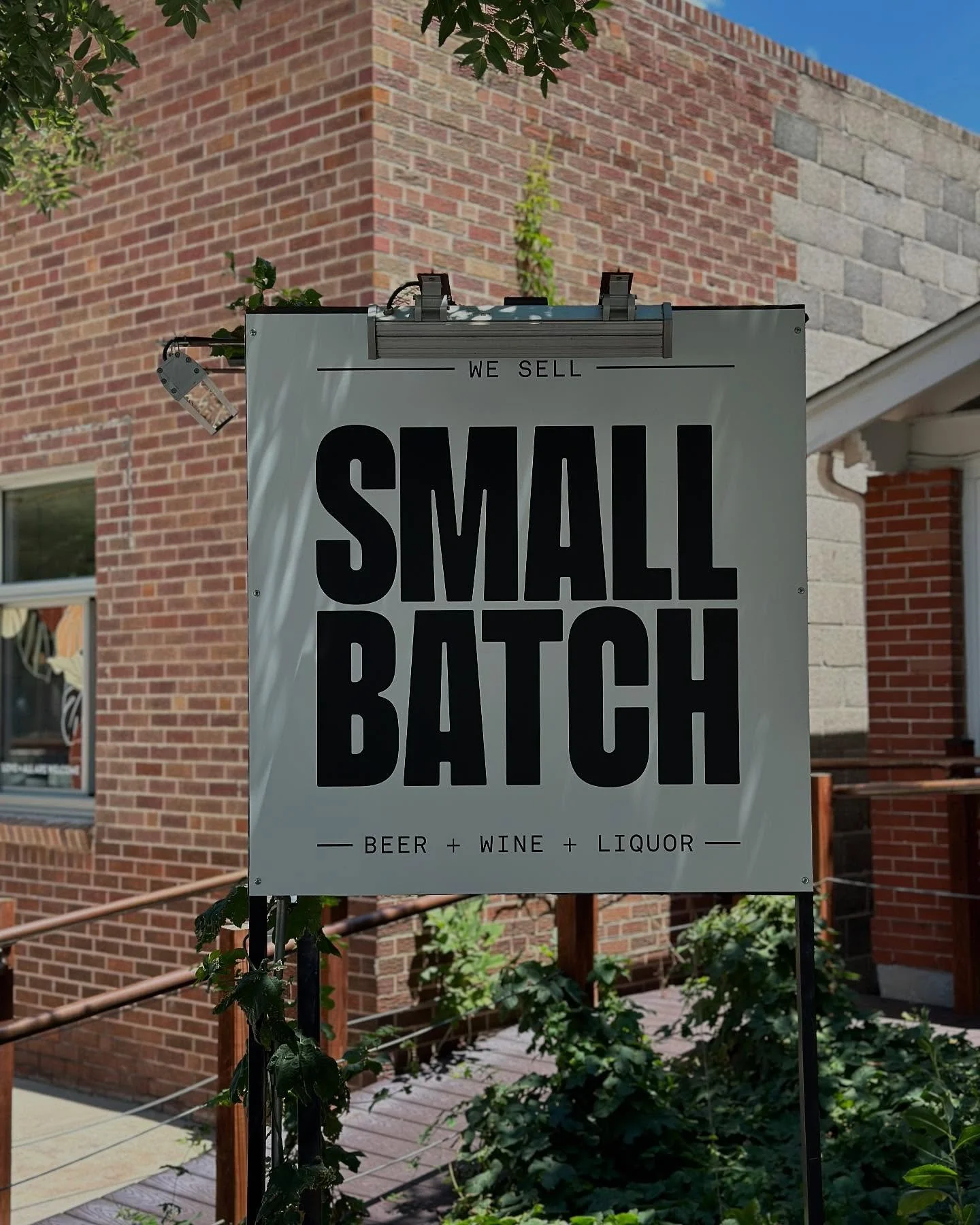 @smallbatchliquors got a fresh new sign!