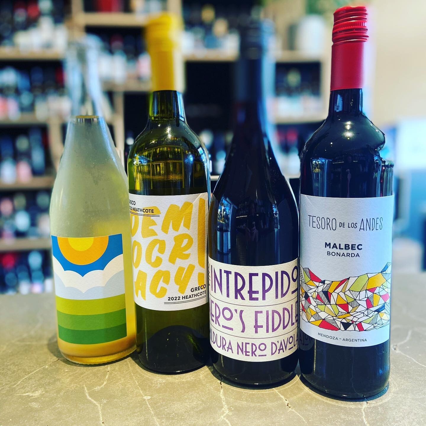 Thursday Night Free Wine Tastings from 5pm - 7pm. For our intrepid wine adventures tonight its Range Life Chardonnay Pet Nat, Democracy Greco from Heathcote, Vino Intrepido Nero Davola from Mildura, Tesoro de los Andes Malbec Bonarda from Argentina. 