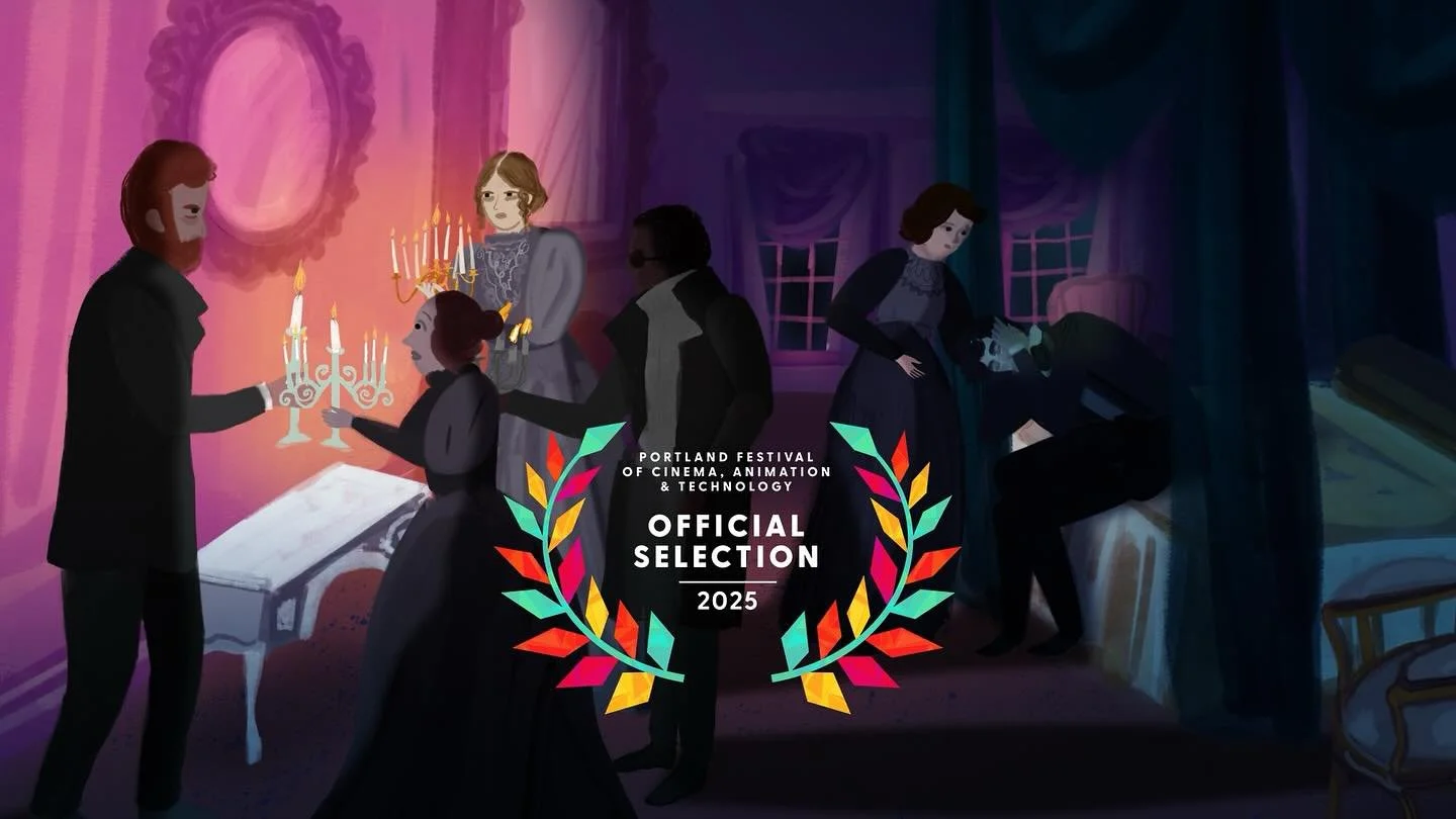 Excited to announce that Mistletoe, mine and @artsparrow &lsquo;s short film, will be heading to Portland in August!!! Catch us at @thepfcat !