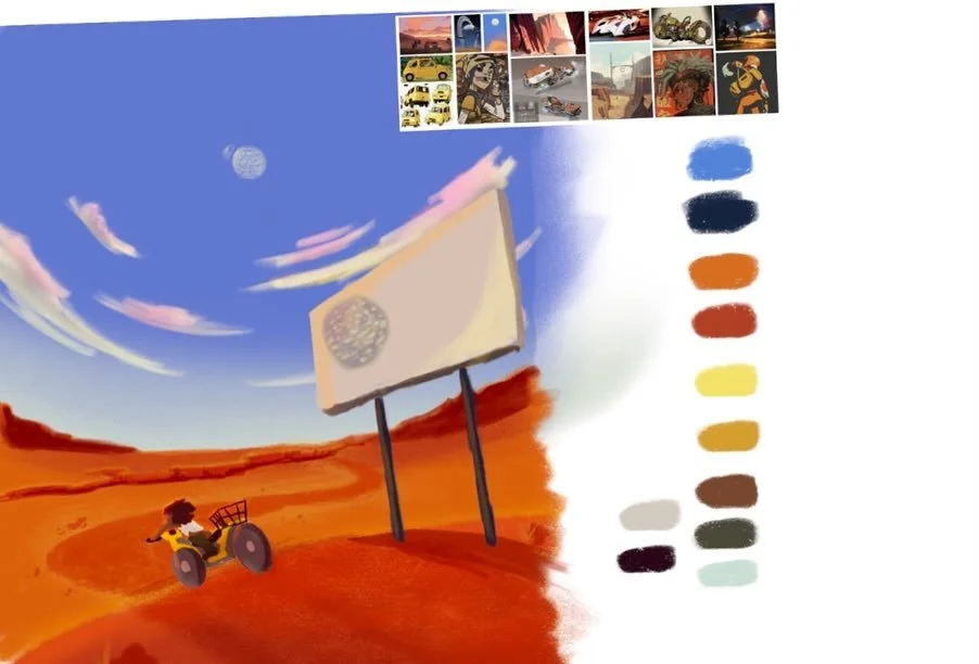 Some visdev behind the scenes for my loop &ldquo;Out of Reach&rdquo; created for @danielcuervoanimation &lsquo;s LOOPmentorship program.

This loop was a 15-second distillation of a larger story idea I&rsquo;ve had for a long time. So my number one p