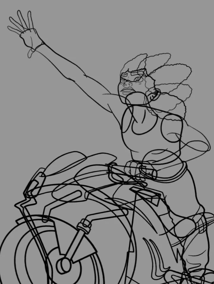 My loop &ldquo;Out of Reach&rdquo; was created entirely with layers, rather than with frame by frame animation.  I usually work with layers, and was fully expecting to have to learn better frame by frame for @danielcuervoanimation &lsquo;s LOOPmentor