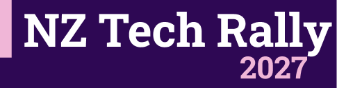 Header NZ Tech Rally 2027 conference.