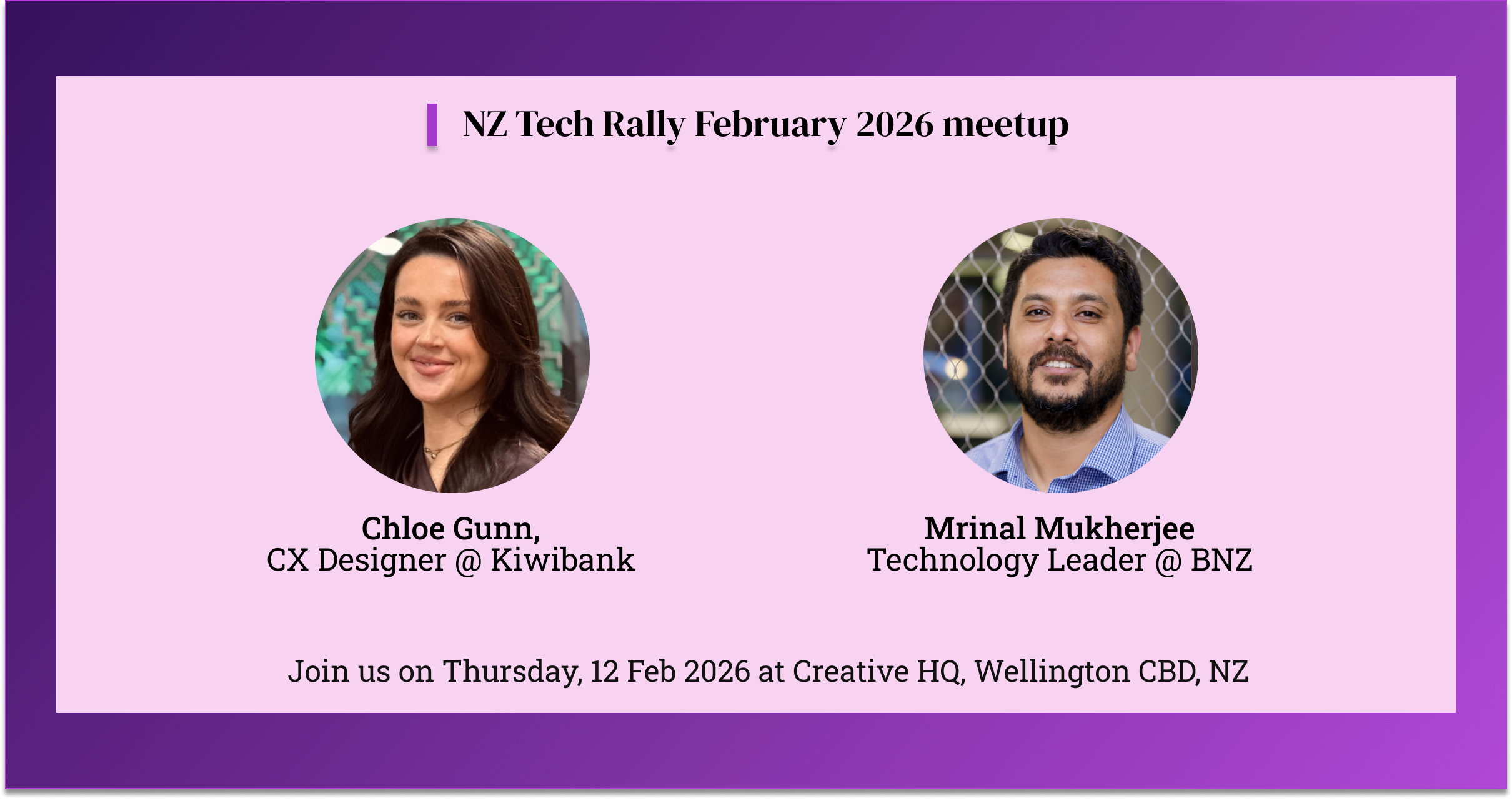 NZ Tech Rally February 2026 meetup.