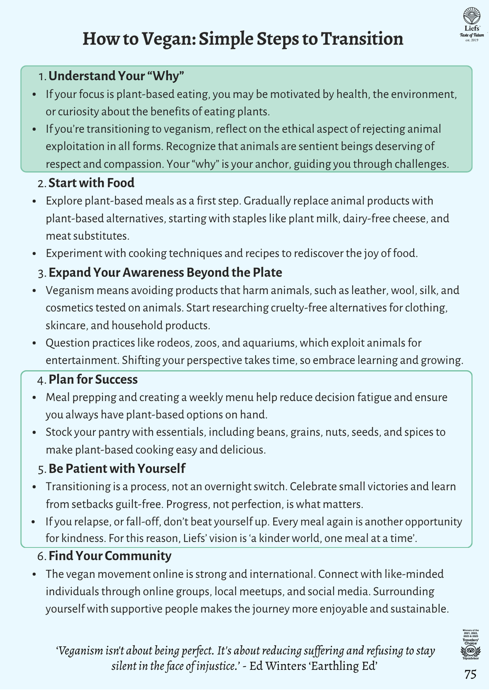 Page 75 — How to transition to veganism, simple steps