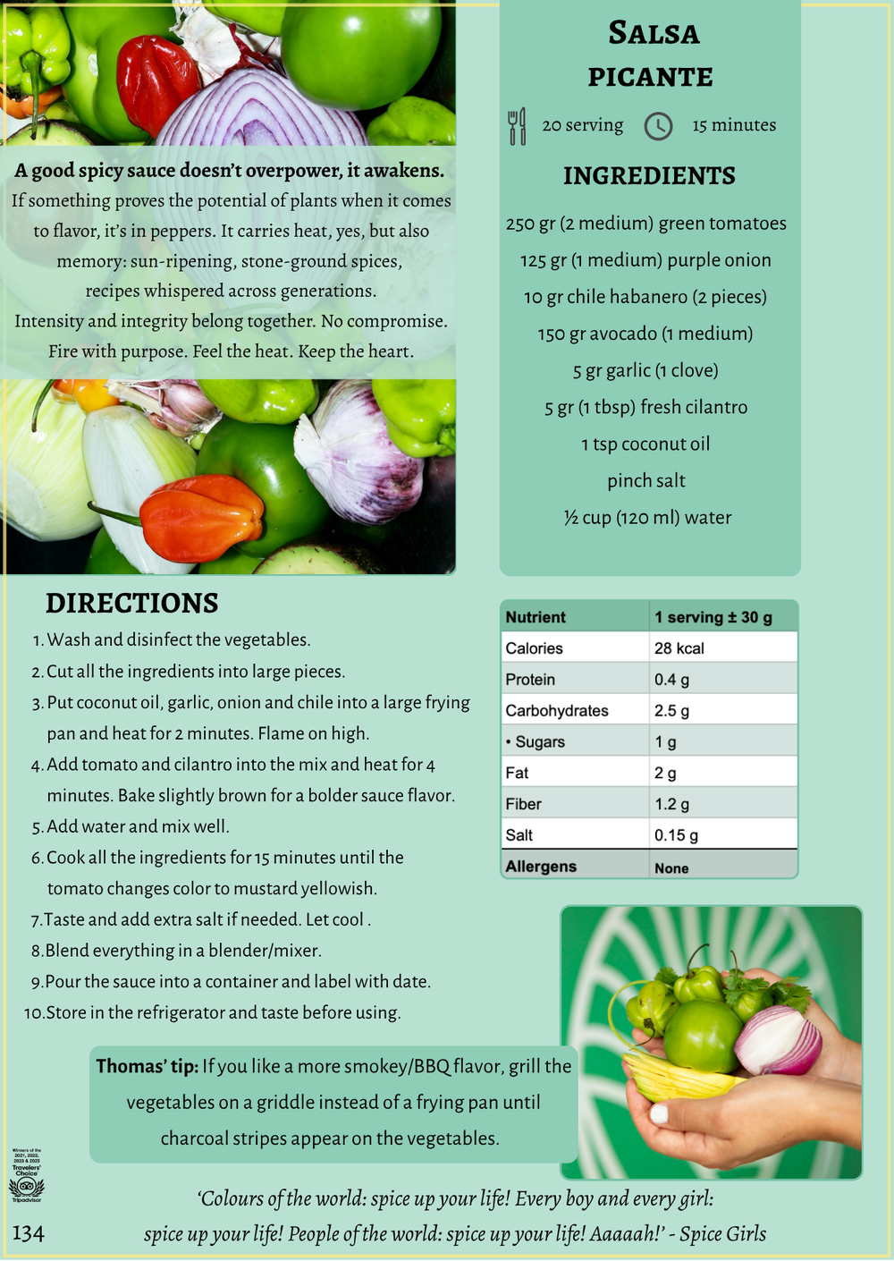 Salsa Picante — page 134