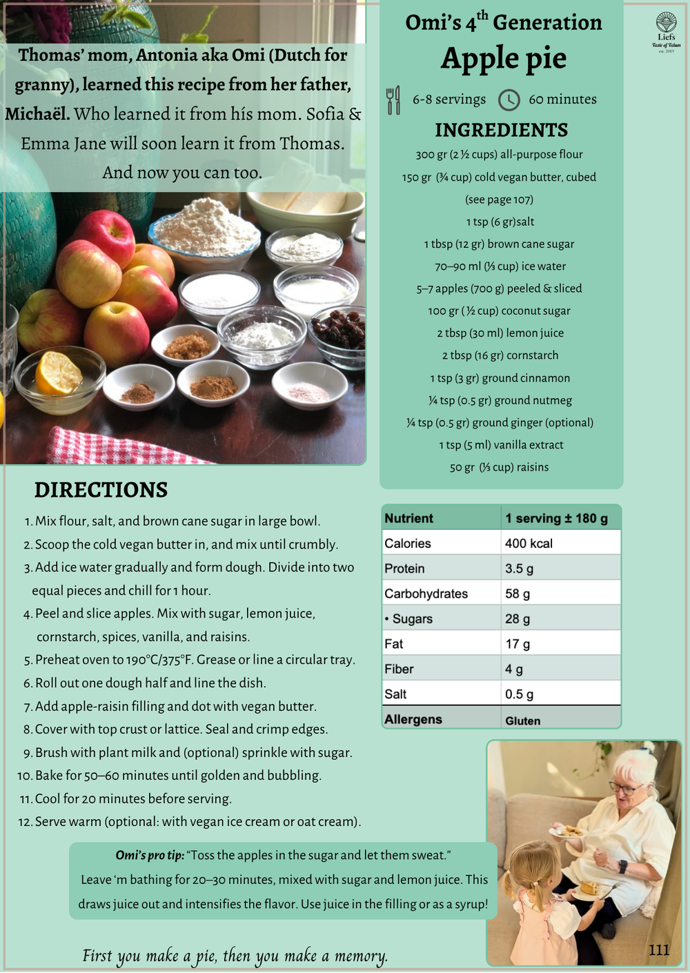 Omi's Apple Pie — page 111