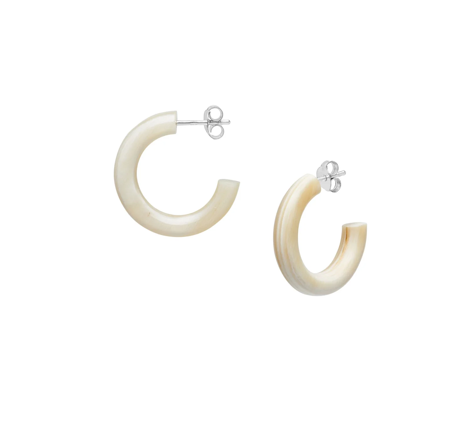 White rounded horn hoop.webp