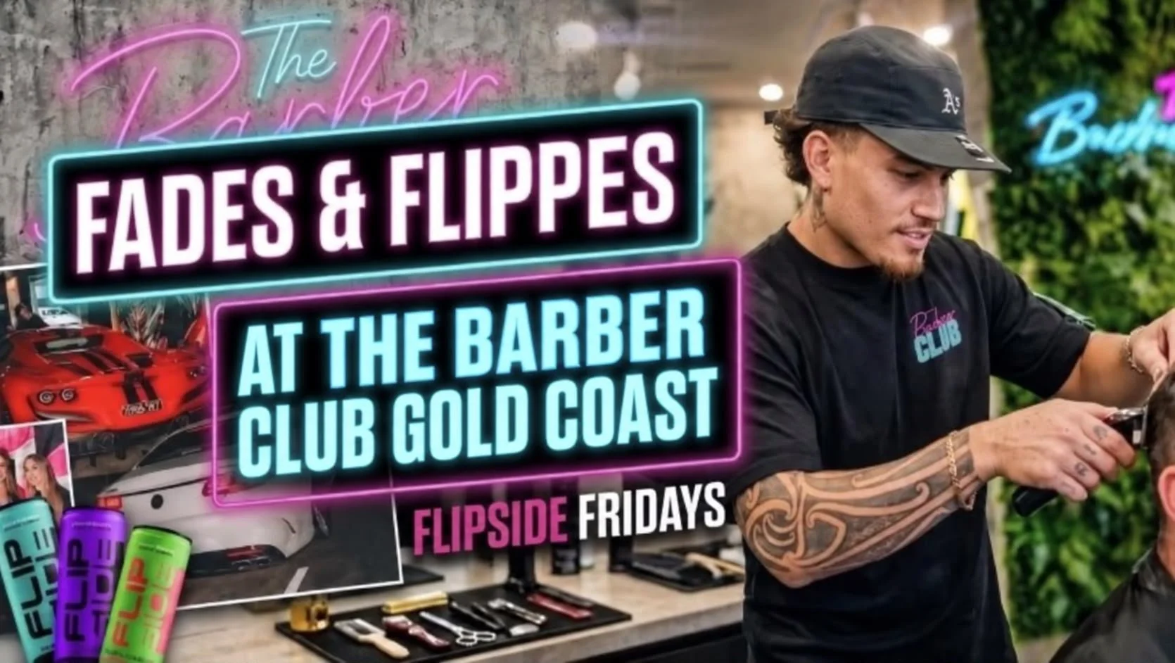 Fades &amp; Flippys at The Barber Club Gold Coast
