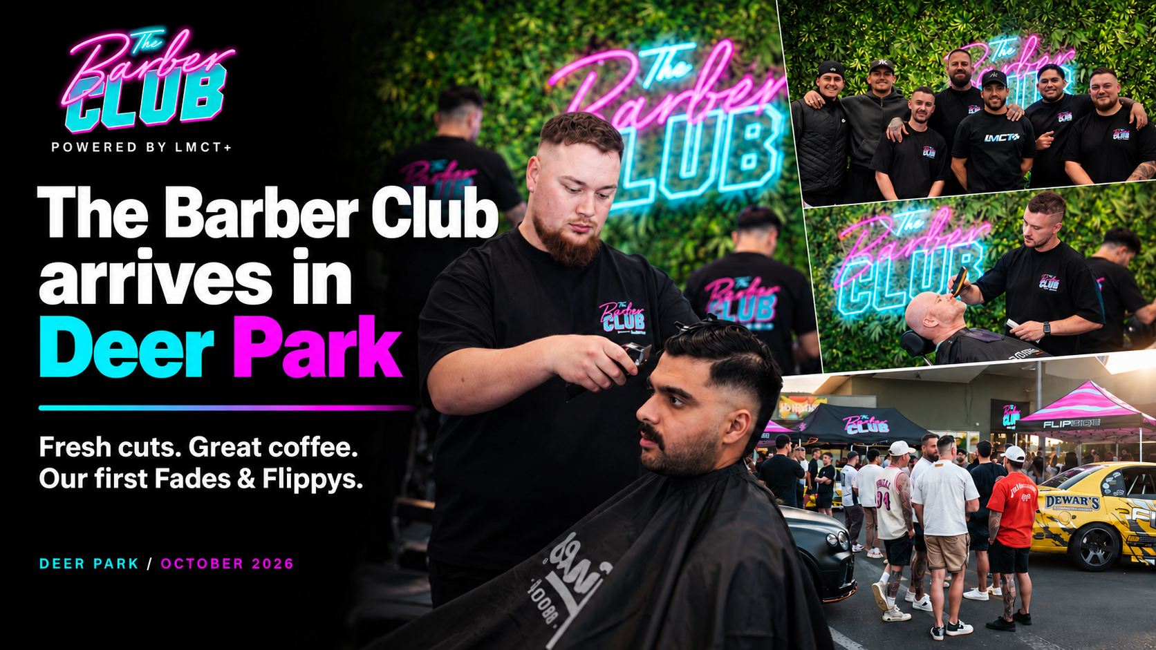 The Barber Club arrives in Deer Park