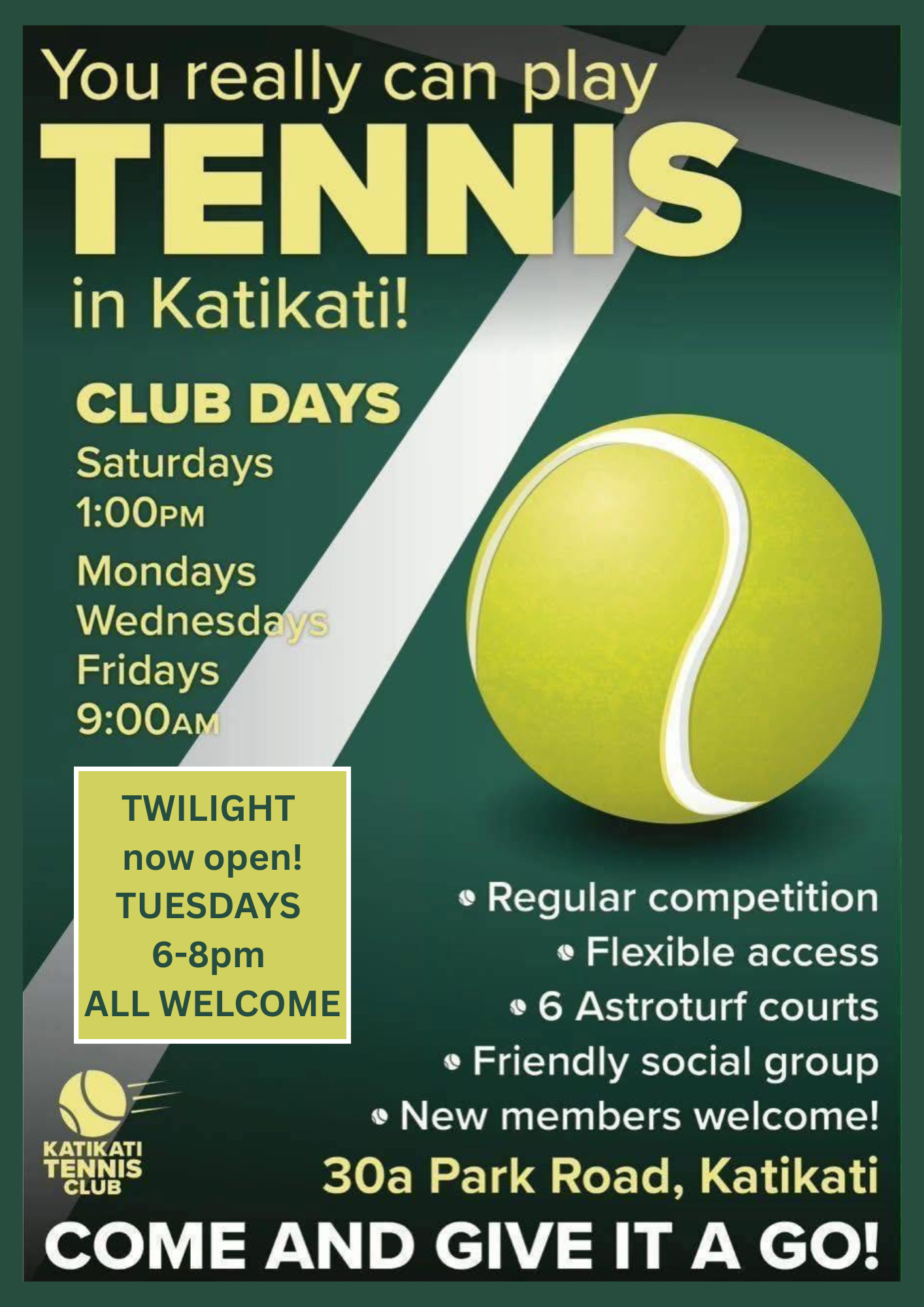 Katikati Tennis Club A4 Poster.png
