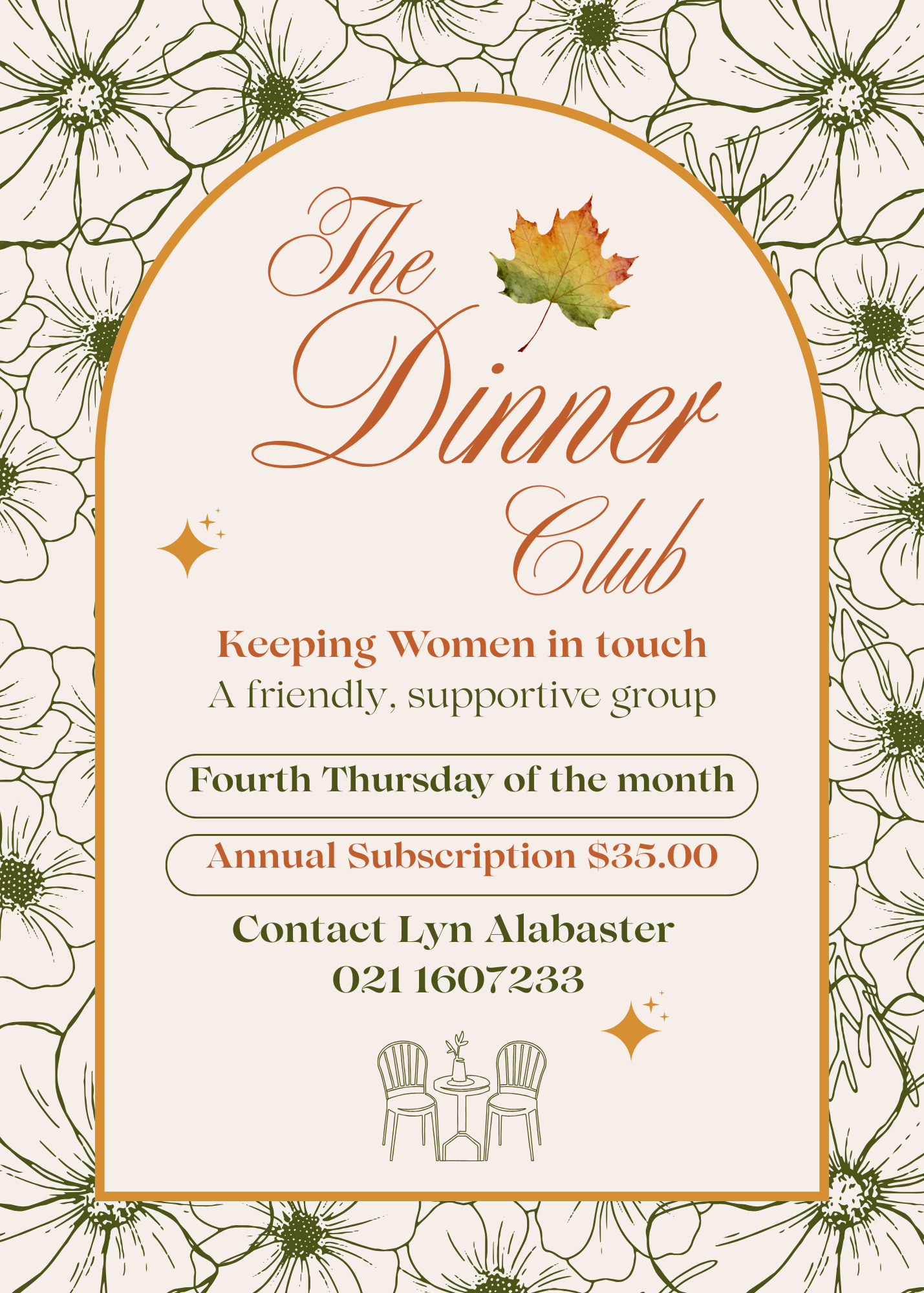 Beige and Green Illustrated Dinner Invitation.png